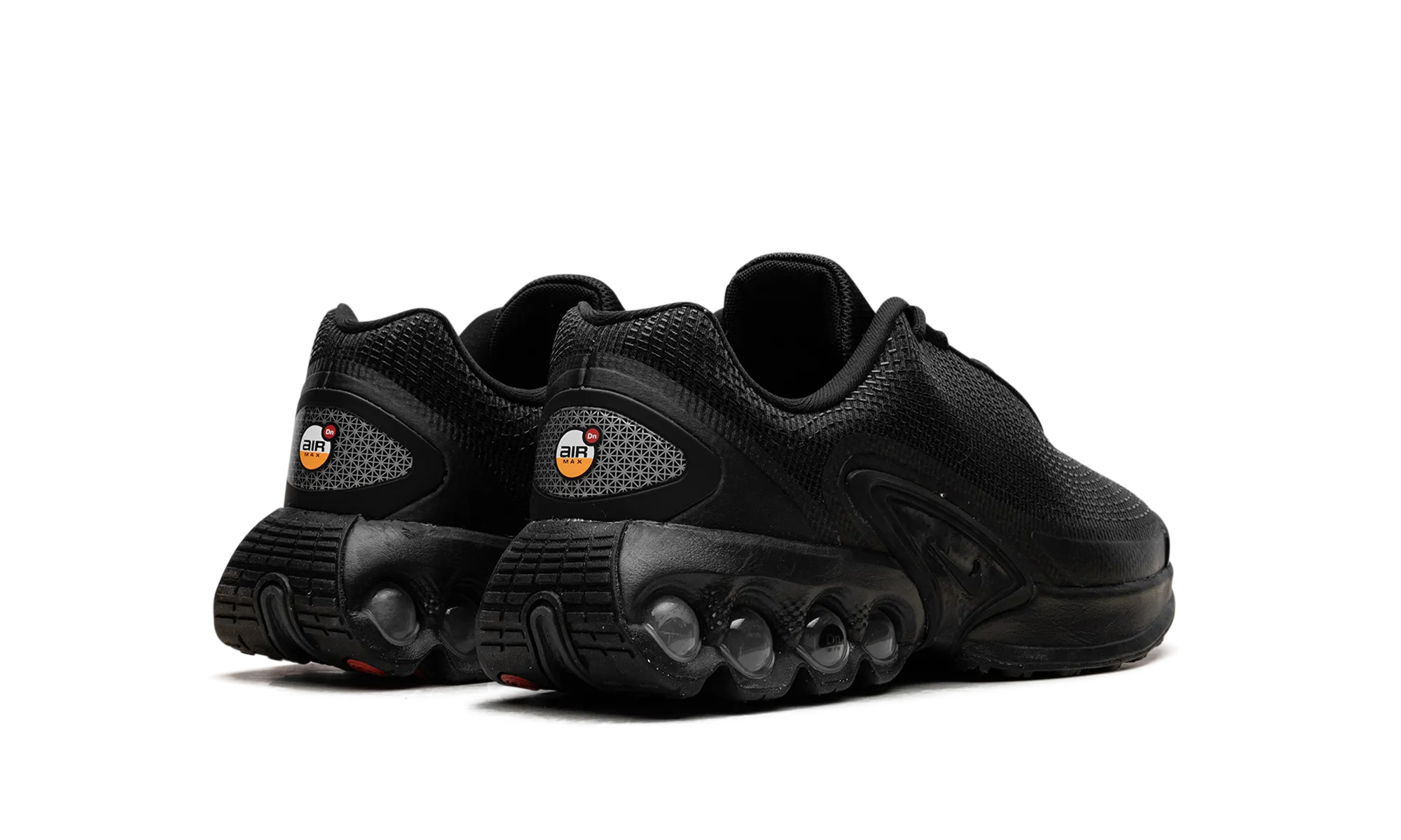Air Max Dn GS "Black Metallic Dark Grey" cyberpunk - themed running option waterproof fabric shoes