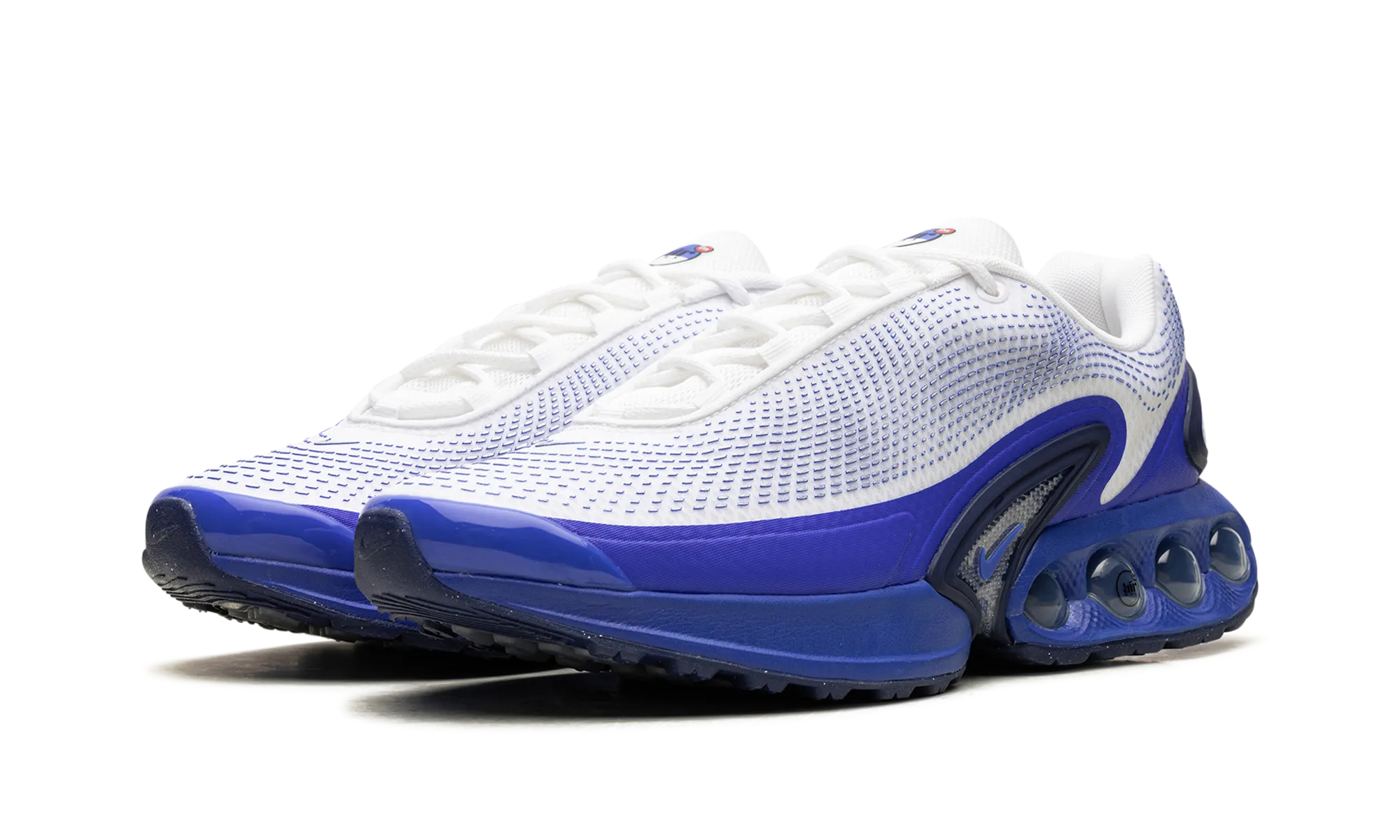 Air Max Dn "White / Racer Blue" Durable Rubber Single - layer