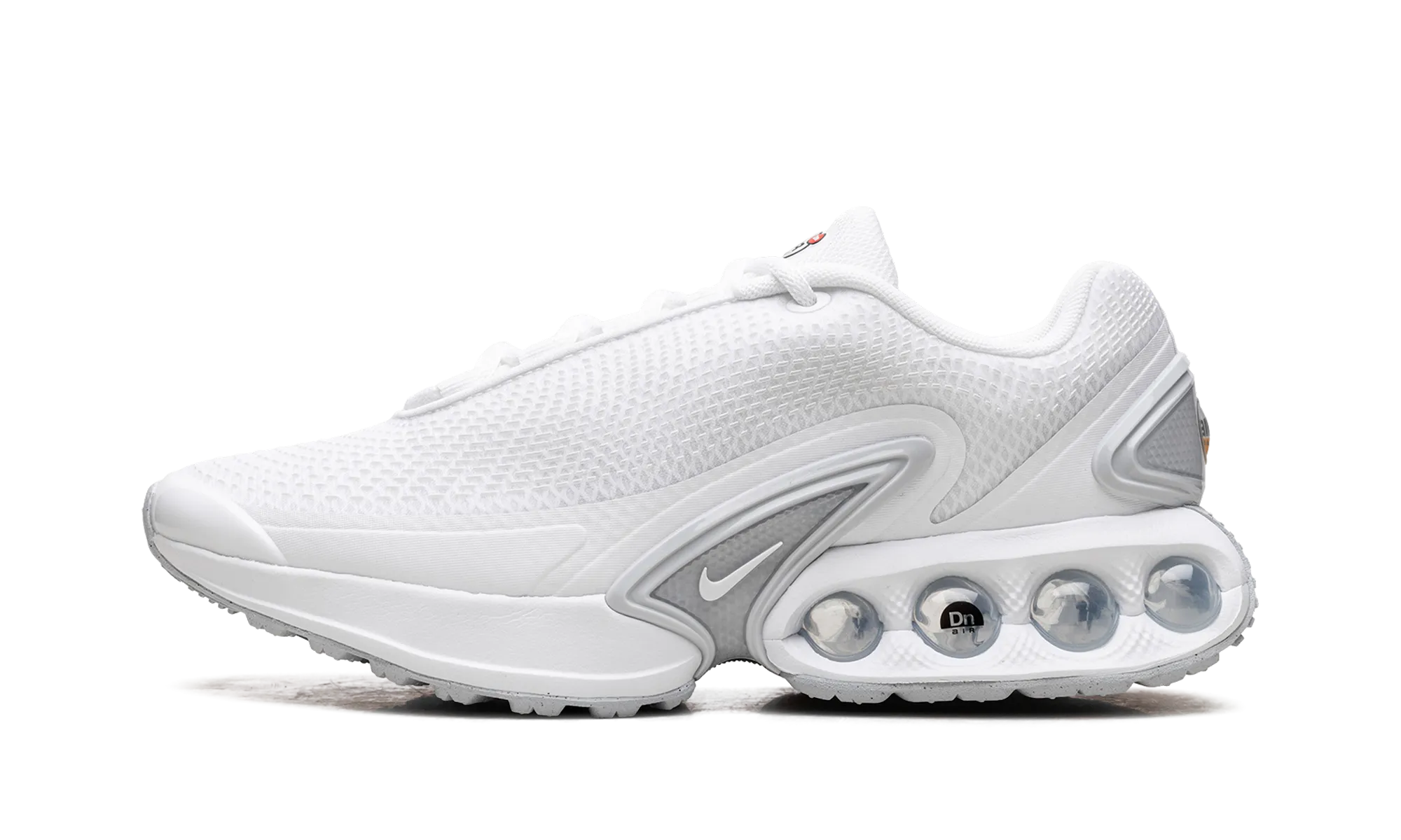 shock - absorbing footwear Air Max Dn WMNS "White Metallic Silver"
