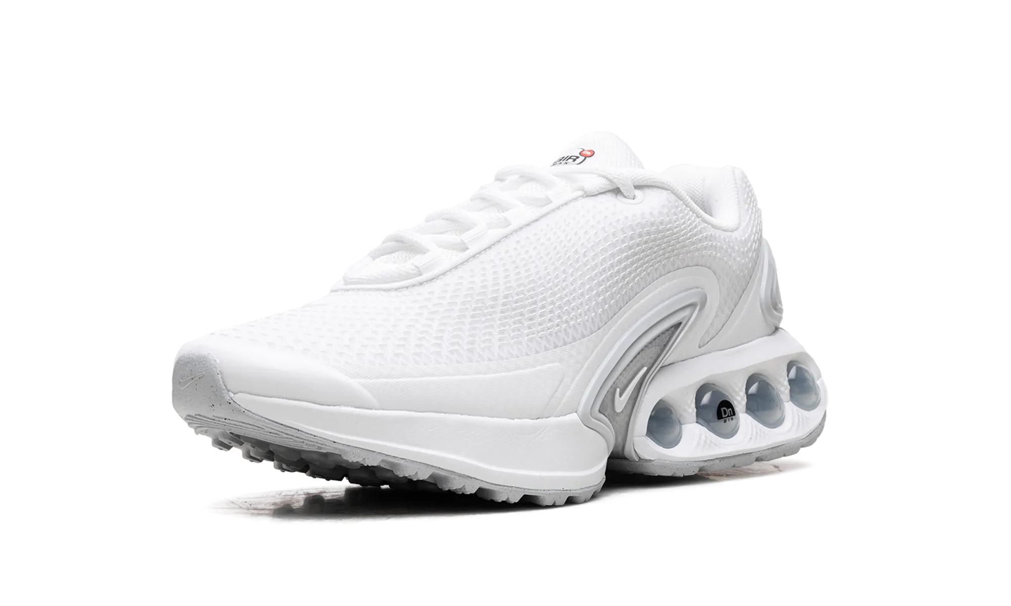 logo - debossed shoes Air Max Dn WMNS "White Metallic Silver"