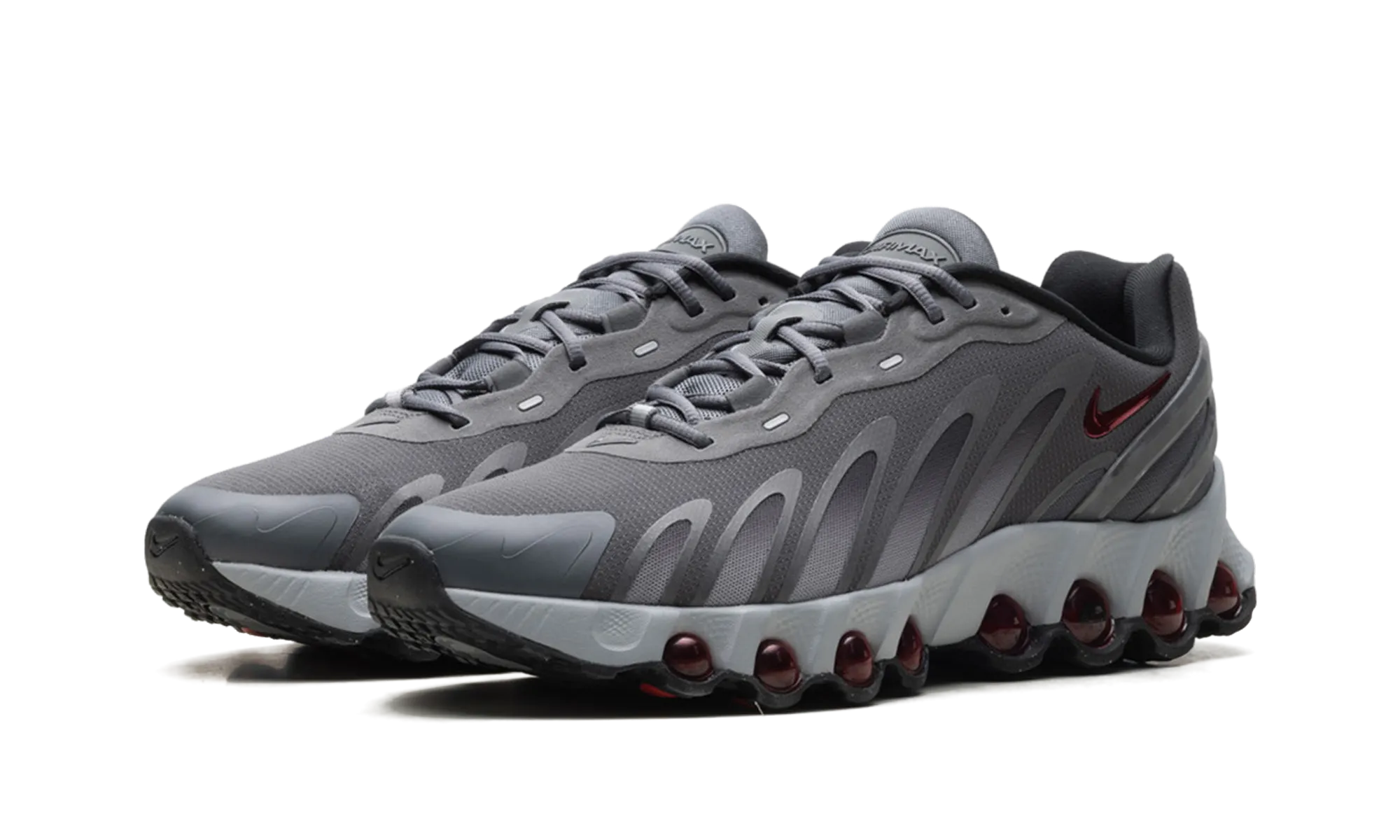 traction - enhanced running gear running with a wide toe box Air Max Dn8 "Iron Grey Bright Crimson"