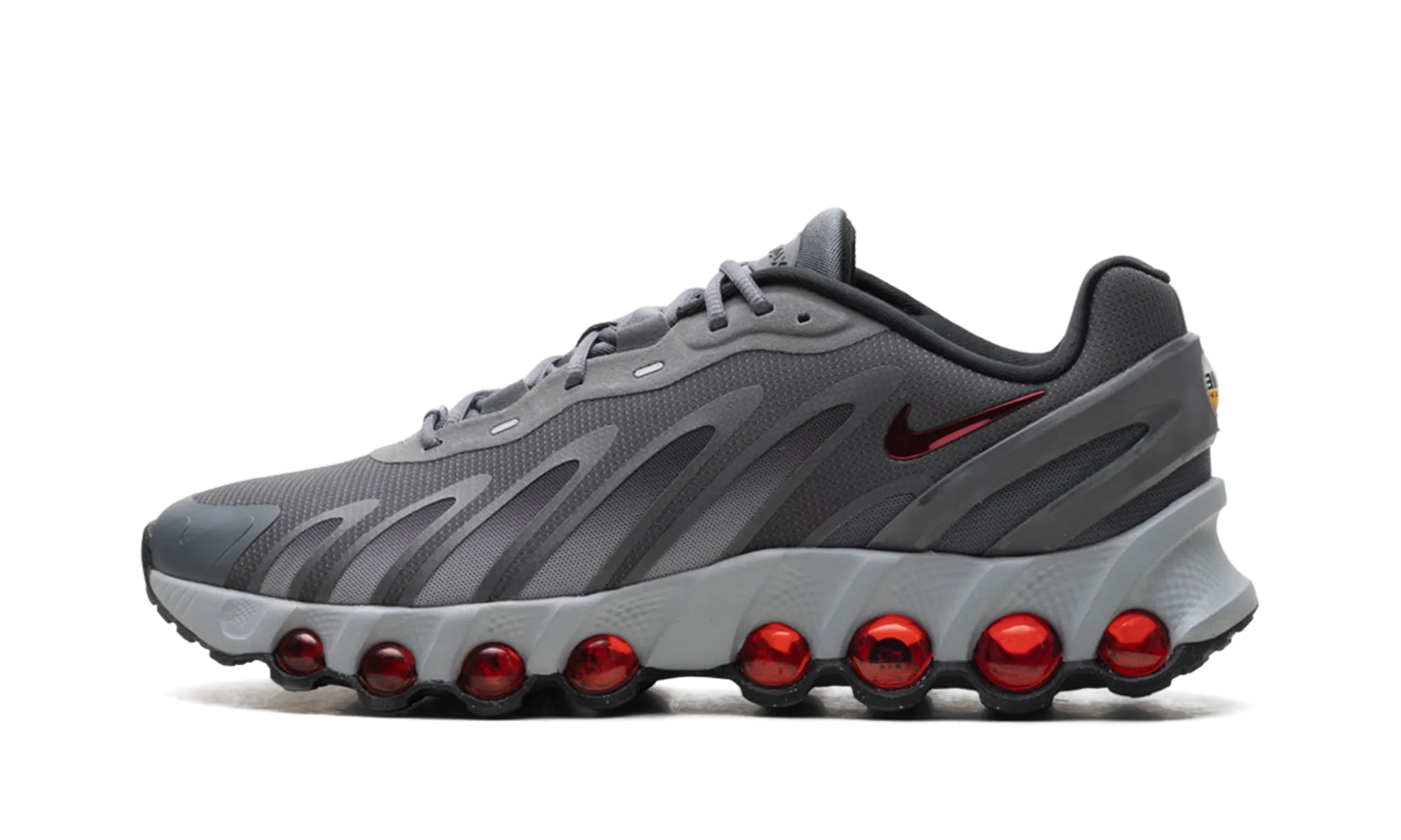 running in a light rail station area shoes Entry - level Air Max Dn8 "Iron Grey Bright Crimson"