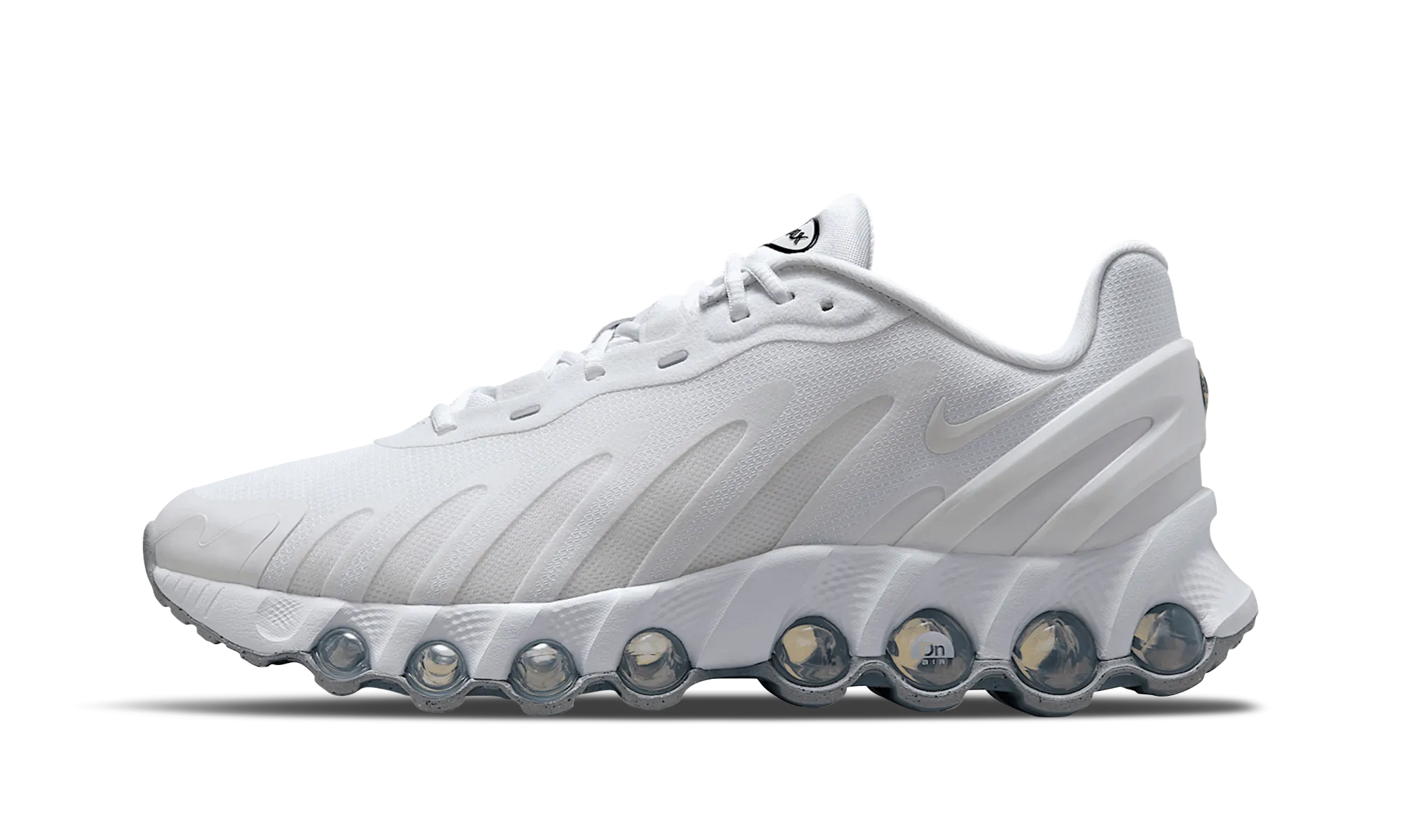 Air Max Dn8 "White Metallic Silver" shiny shoes American football shoes