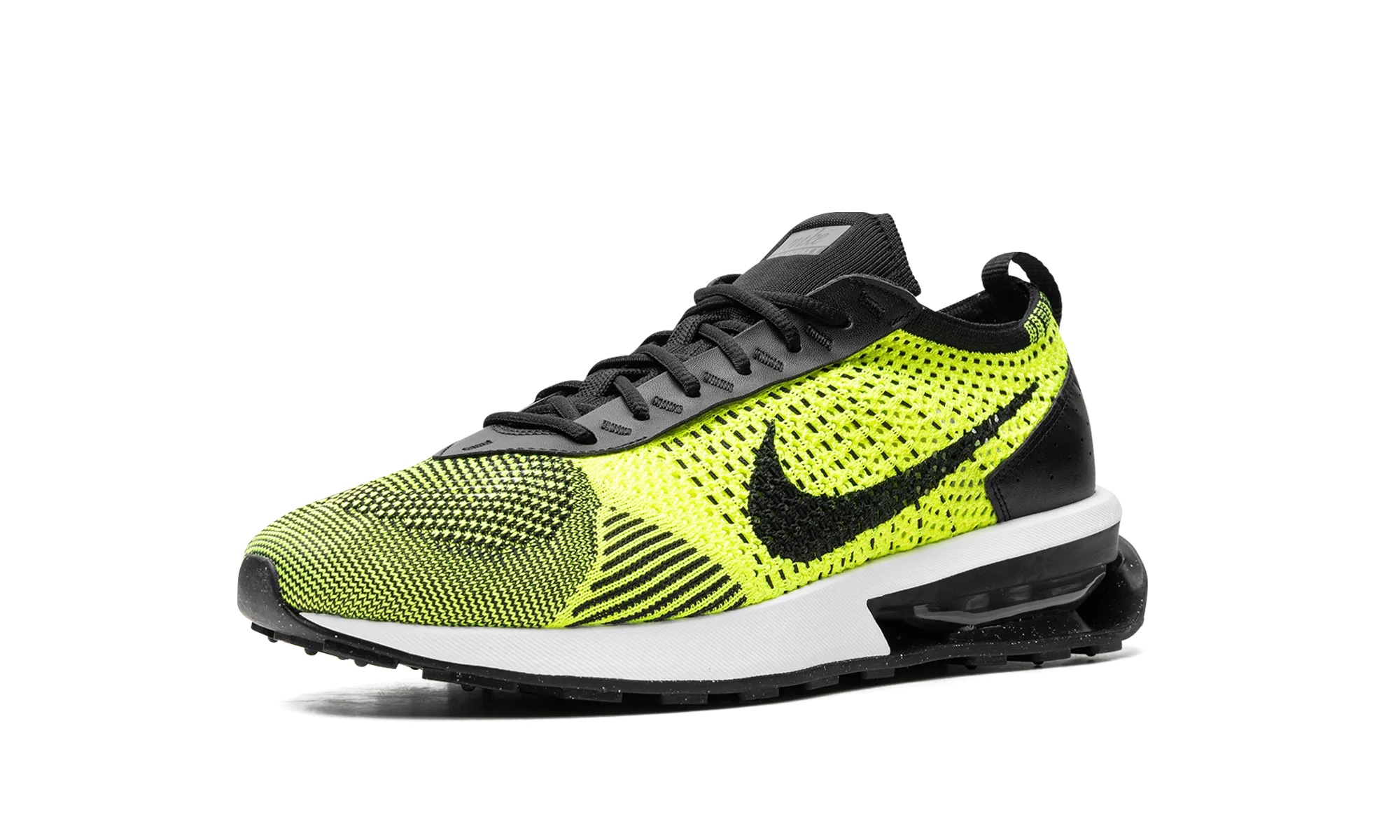 Stability control energy - returning midsole shoes AIR MAX FLYKNIT RACER WMNS "Volt Black"