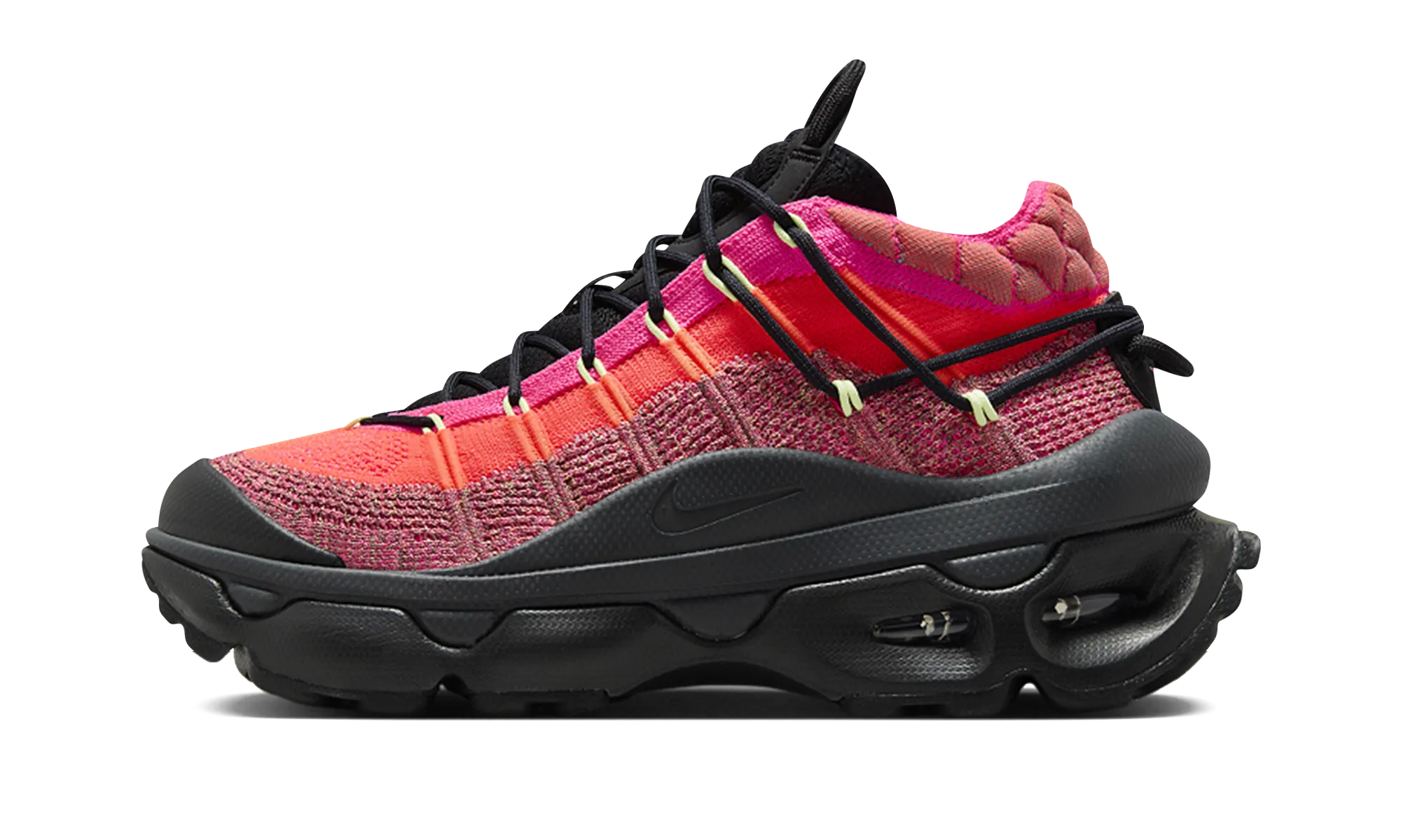 easy - on design High - end Air Max Flyknit Venture WMNS "Hyper Pink Black"