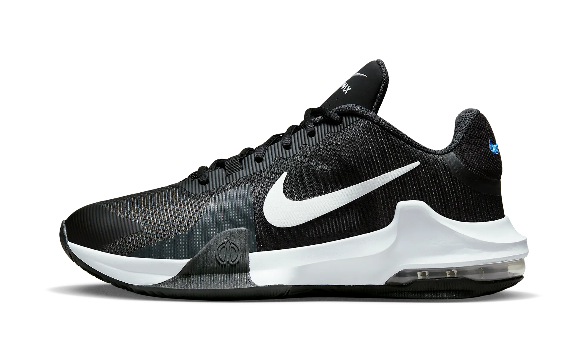 Flexible Upper Material running in cold tracks shoes AIR MAX IMPACT "BLACK WHITE"