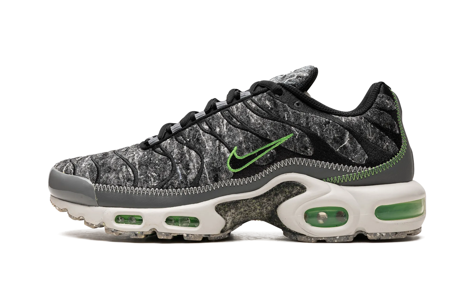 Air Max Plus "Essential Crater Green" durable fabric shoes cold