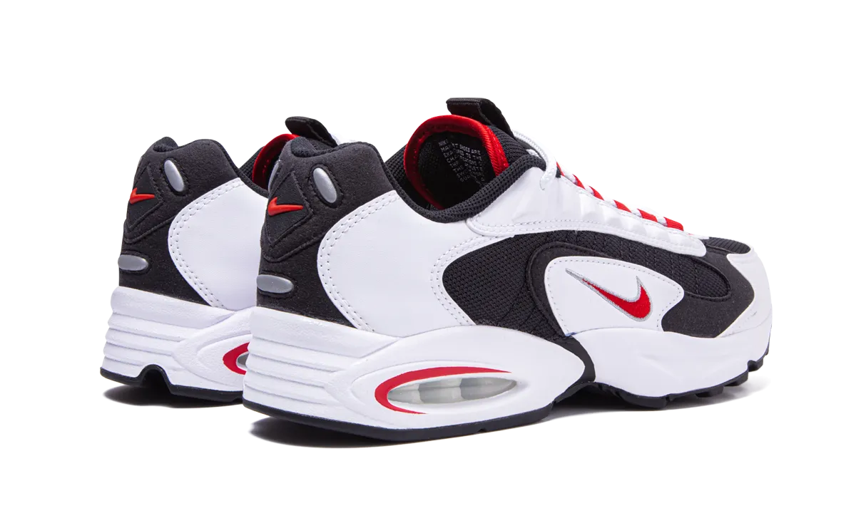 leather sole shoes Quickness Air Max Triax 96 "White / University Red"