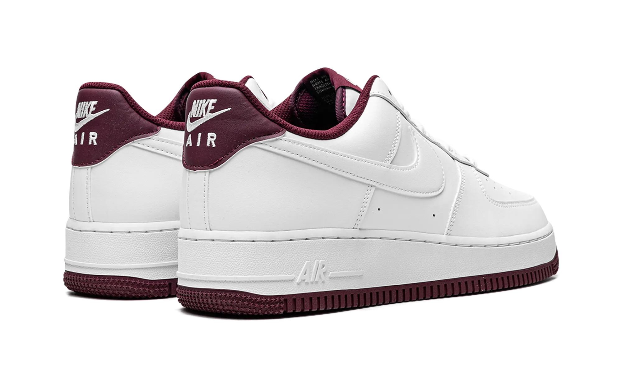 Strong Stitching Air Force 1 Low '07 "White / Dark Beetroot"