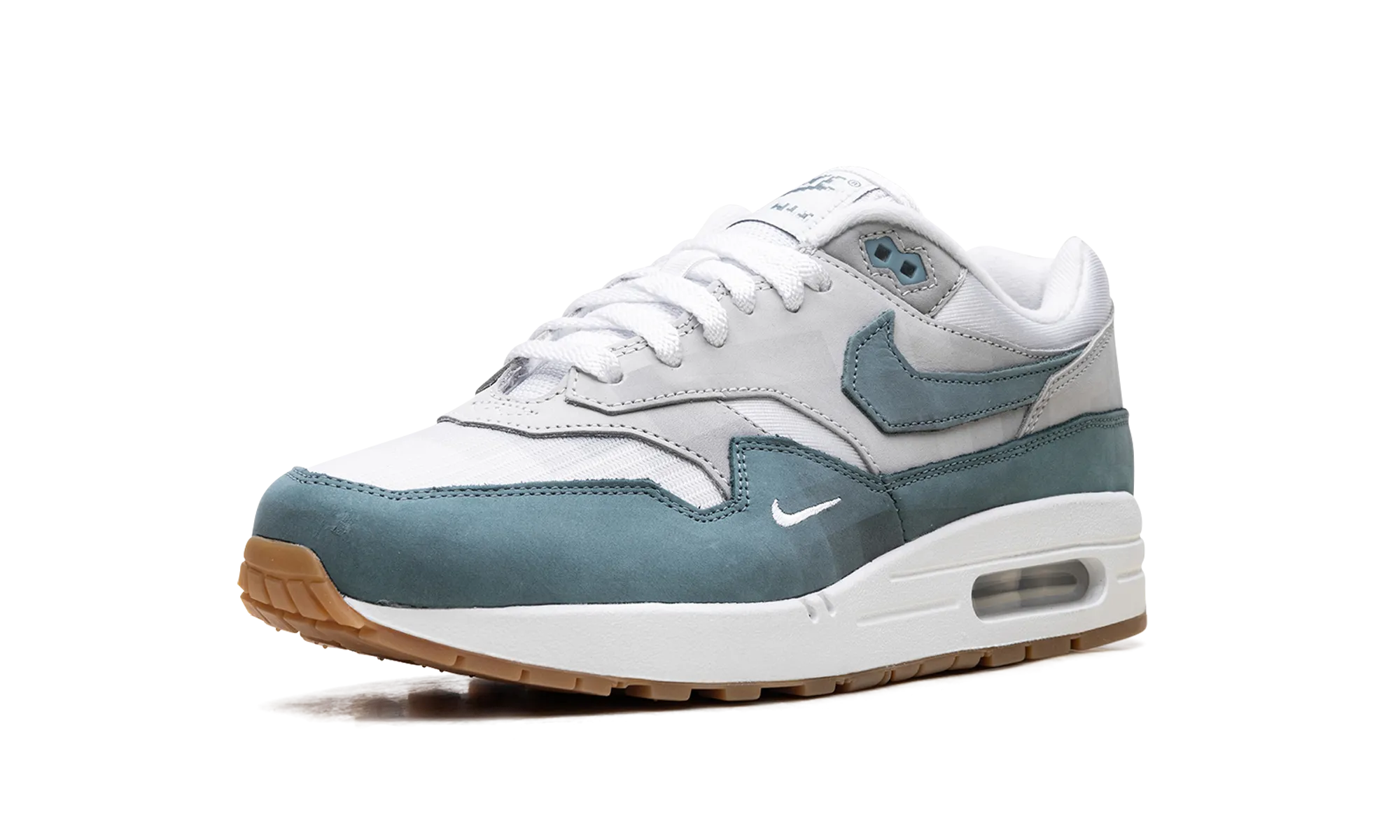 fluorescent running shoes Air Max 1 ".SWOOSH Low Poly Adventure"