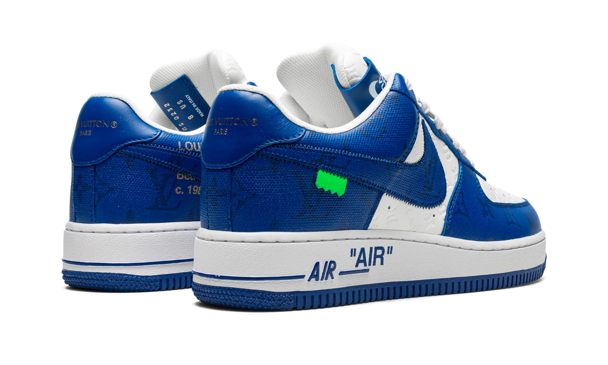 Louis Vuitton Air Force 1 Low "Virgil Abloh - White/Blue" Street Friendly Ride Sport Vibe