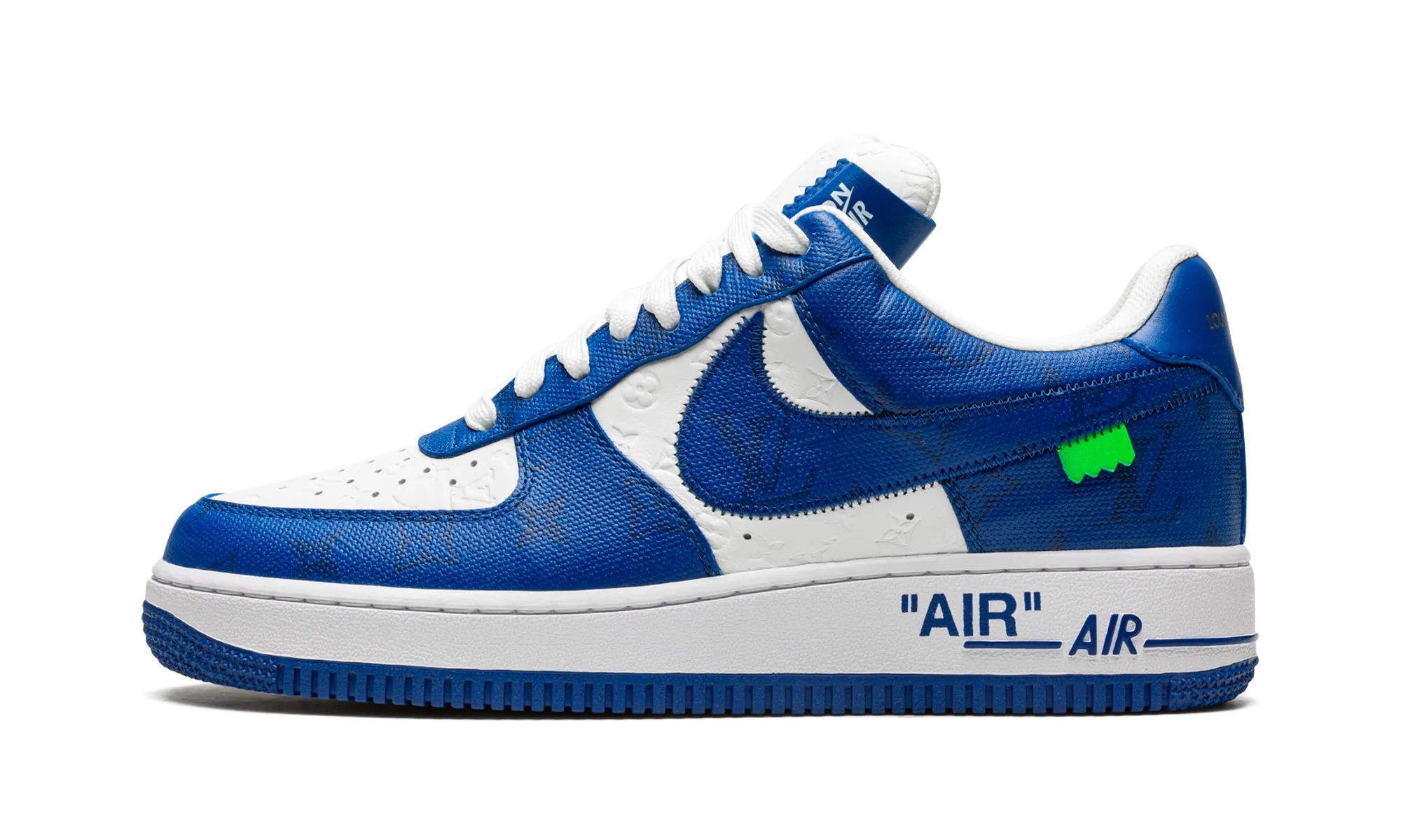 Louis Vuitton Air Force 1 Low "Virgil Abloh - White/Blue" Airy Upper