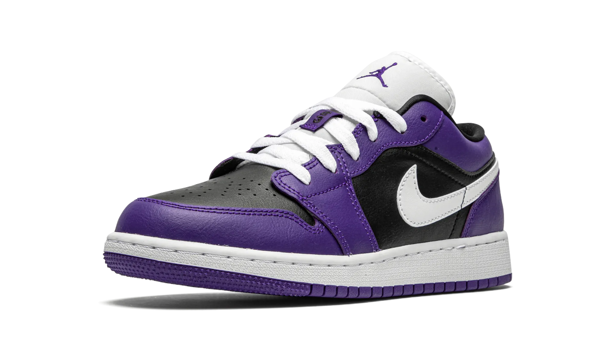 Air Jordan 1 Low GS "Black / Court Purple" Anti   Blister