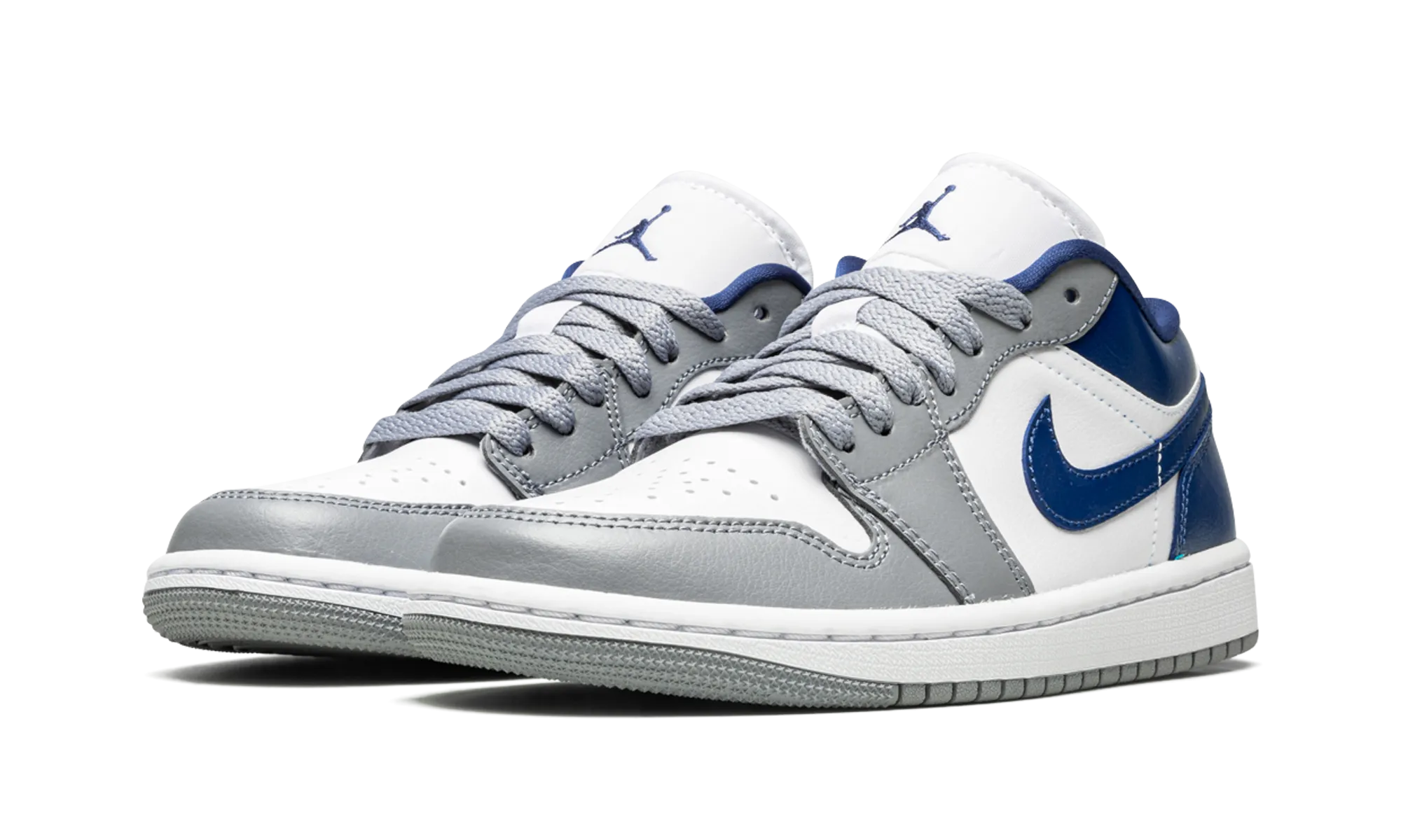 Abrasion Proof Stitching Quick Drying Fabric Air Jordan 1 Low WMNS "Stealth / French Blue"