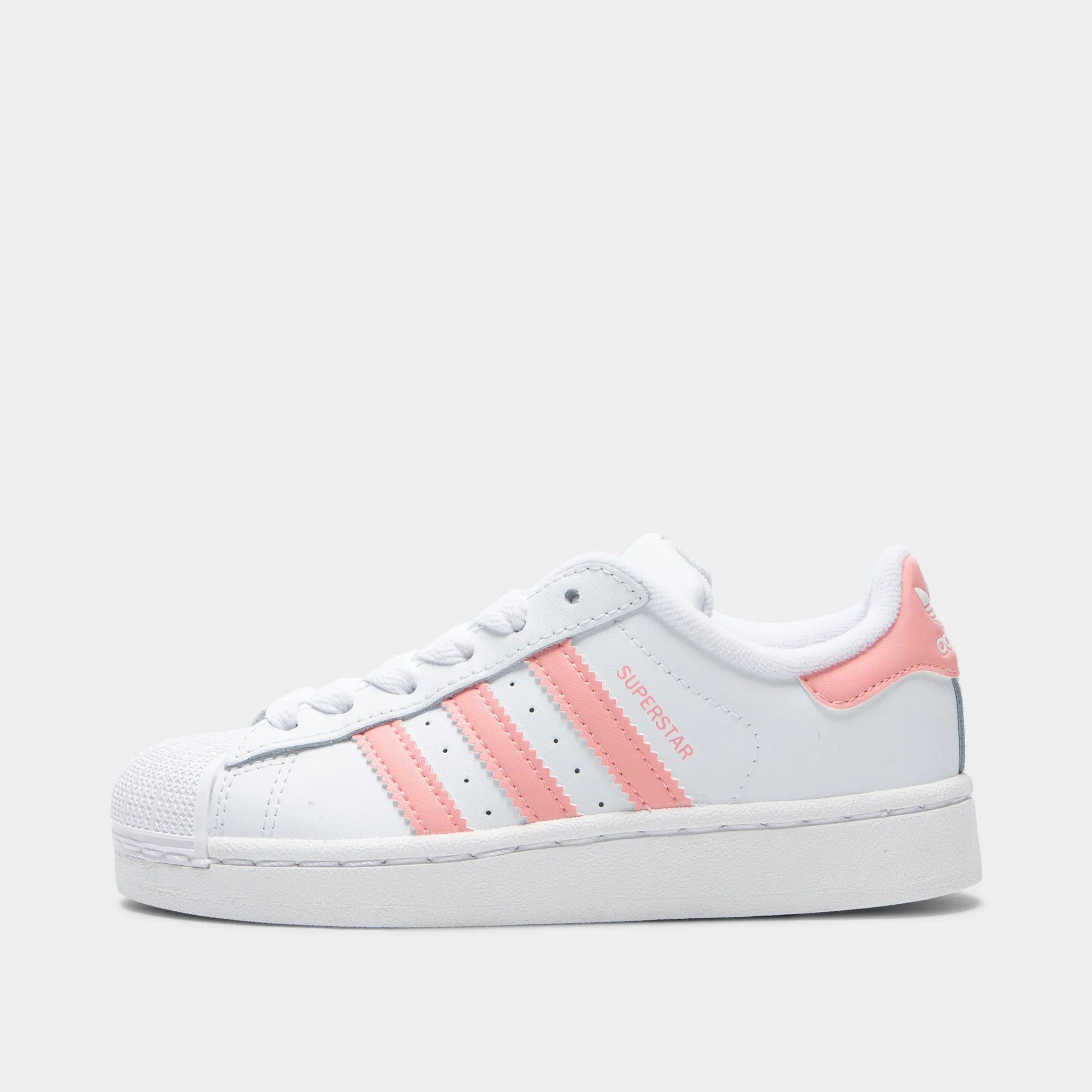 Balanced Frame adidas Children's Superstar II White / Semi Pink Spark