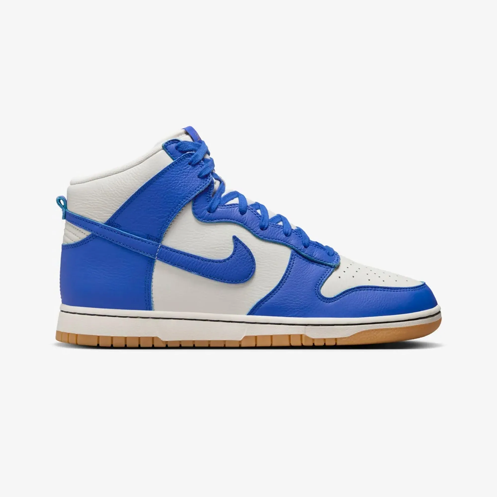 NIKE | DUNK HIGH RETRO SE { PHANTOM/RACER BLUE-PALE IVORY-GUM YELLOW Cushioned Midsole Technology