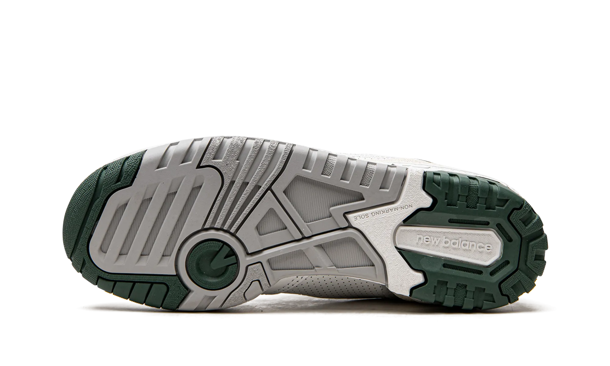 550 "White / Nightwatch Green" short - distance runner shoes Lightweight Running Option