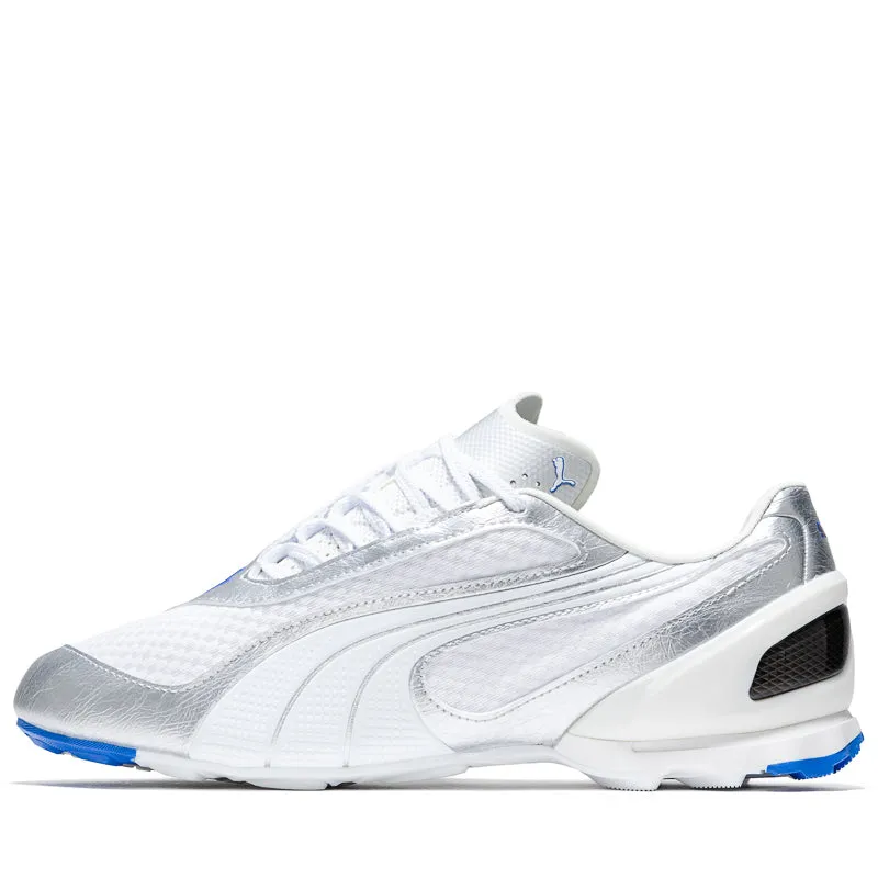 Puma V-S1 Metallic - White/Silver Comfortable Step Arch Fit