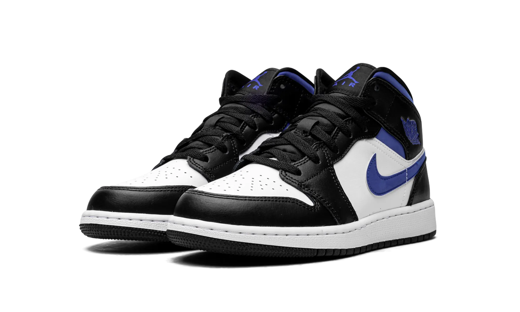 Cloud Support Air Jordan 1 Mid GS "Racer Blue / Black / White"