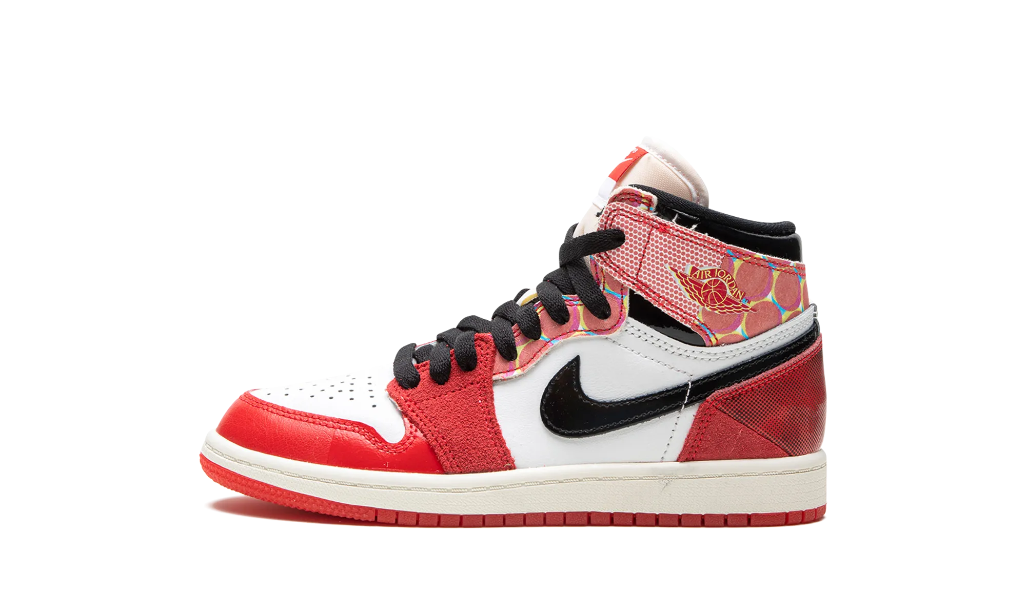 Air Jordan 1 High OG PS "Spider-Man Across the Spider-Verse" Outdoor Use Rockered Outsole Design