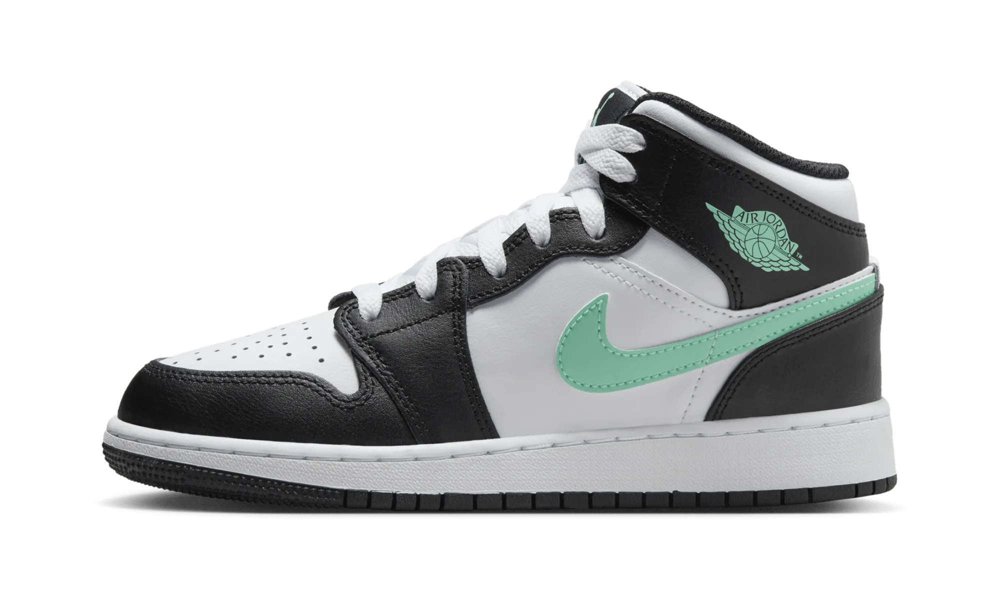 Breathable Lining Air Jordan 1 Mid "GREEN GLOW"