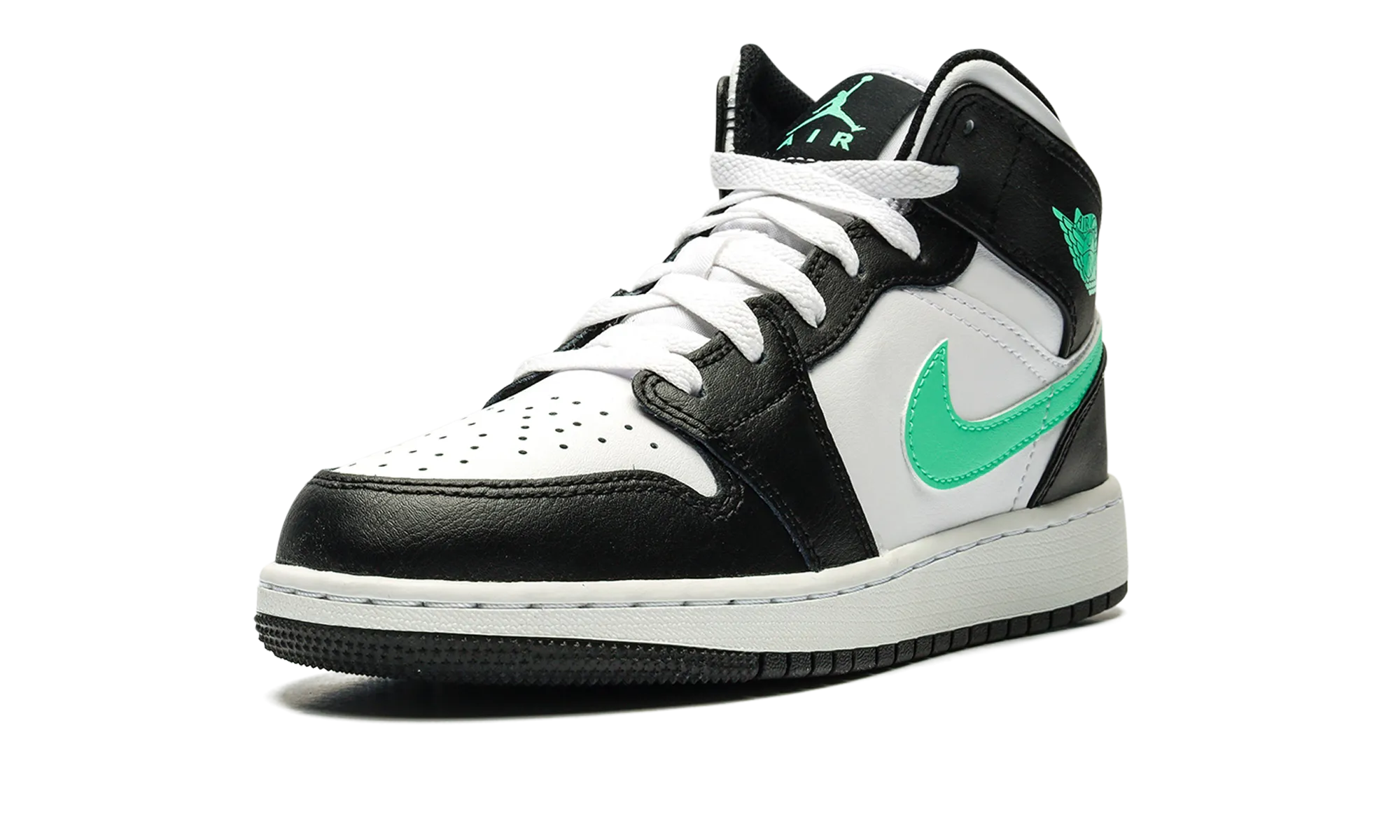Running Ease Relax Mode Air Jordan 1 Mid "GREEN GLOW"
