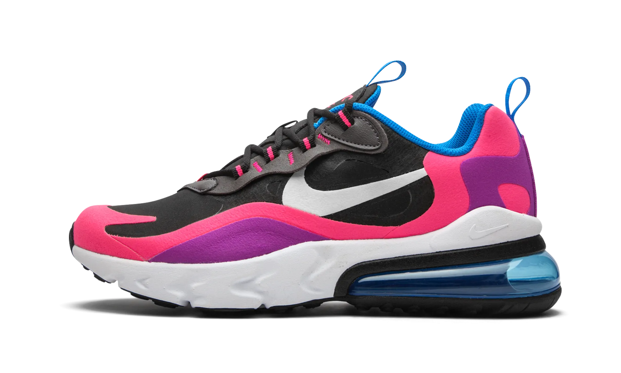 Air Max 270 React GS "Hyper Pink / Vivid Purple" Outdoor shoes short - distance running footwear