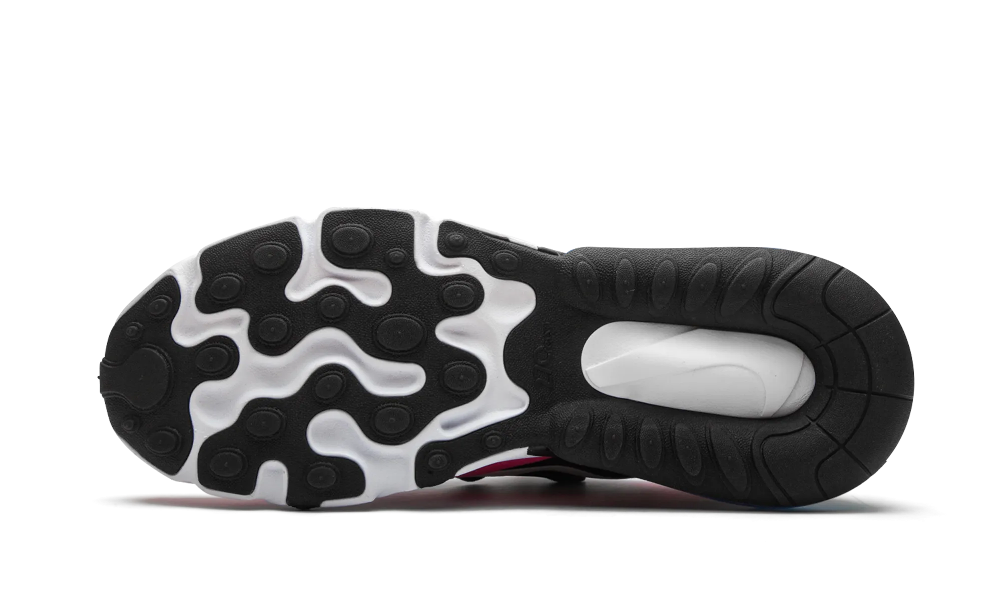 Comfort Outsole running in banked tracks shoes Air Max 270 React GS "Hyper Pink / Vivid Purple"