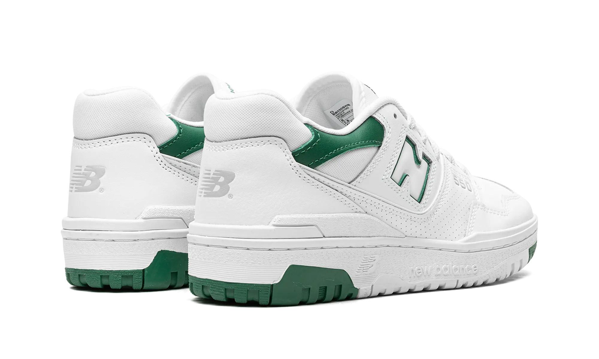 550 "White / Classic Pine" slip - on footwear leather sole shoes