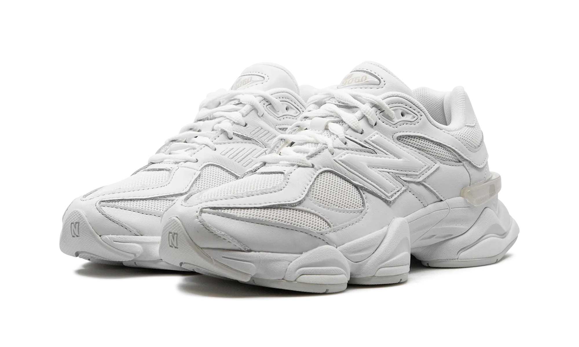 9060 "WHITE" hydro - resistant running shoes