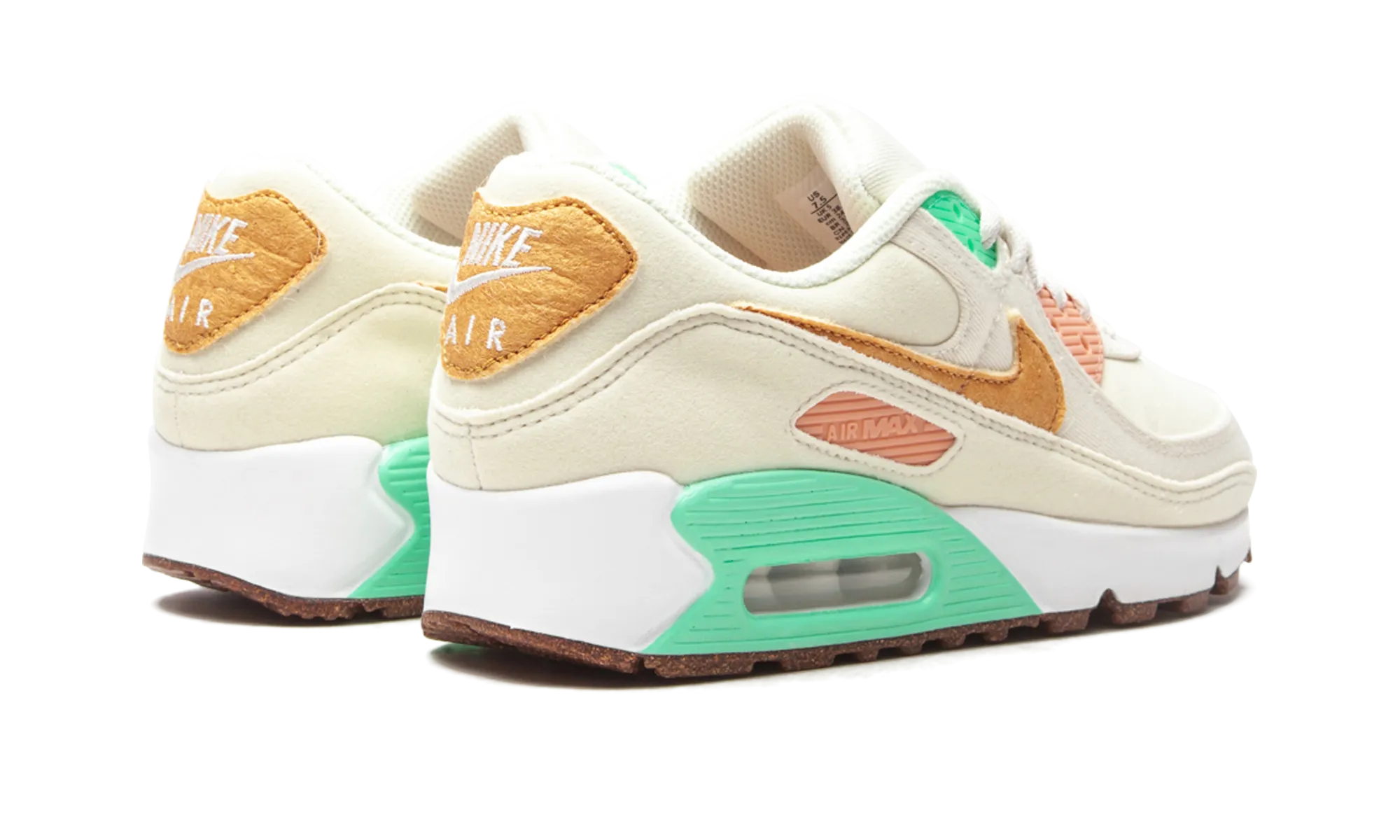 AIR MAX 90 LX MNS WMNS "Happy Pineapple" running with a watch