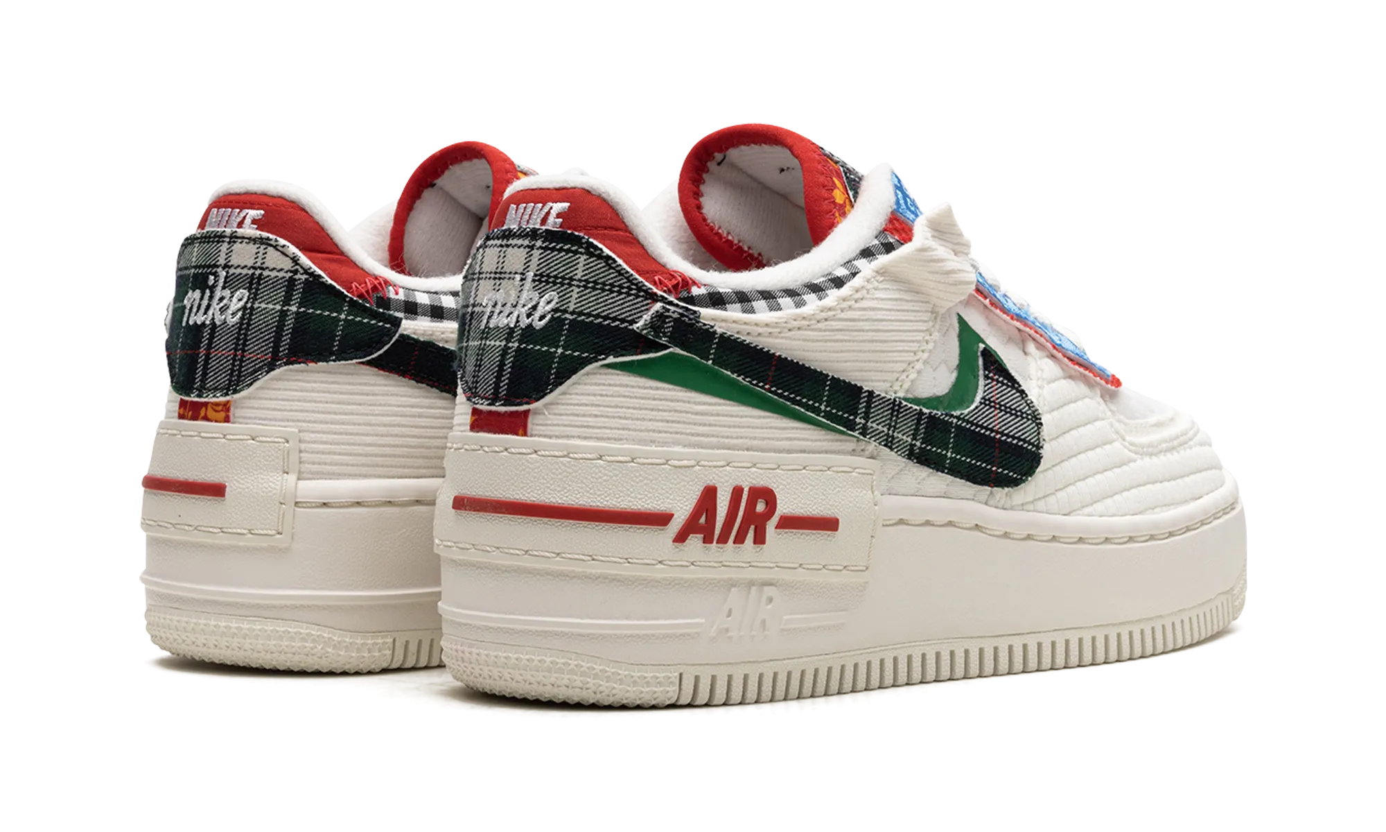 NIKE AIR FORCE 1 SHADO WMNS "Multi-Material" Snug Fit Performance Sleek Comfort