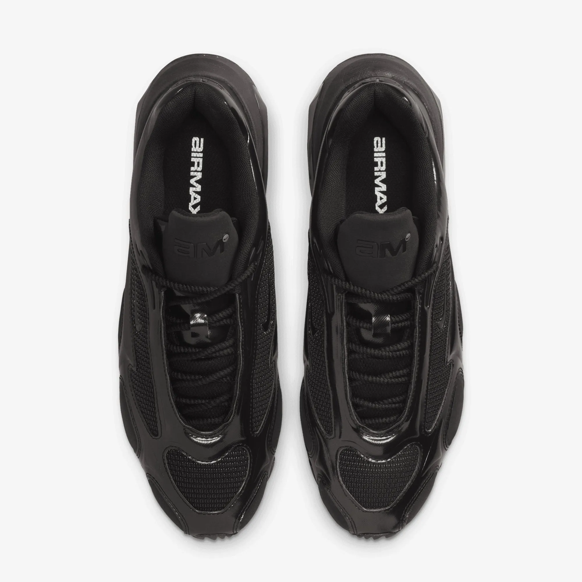Nike | AIR MAX MUSE { BLACK/BLACK-METALLIC SILVER Cushioned arch Ventilated Arch Support