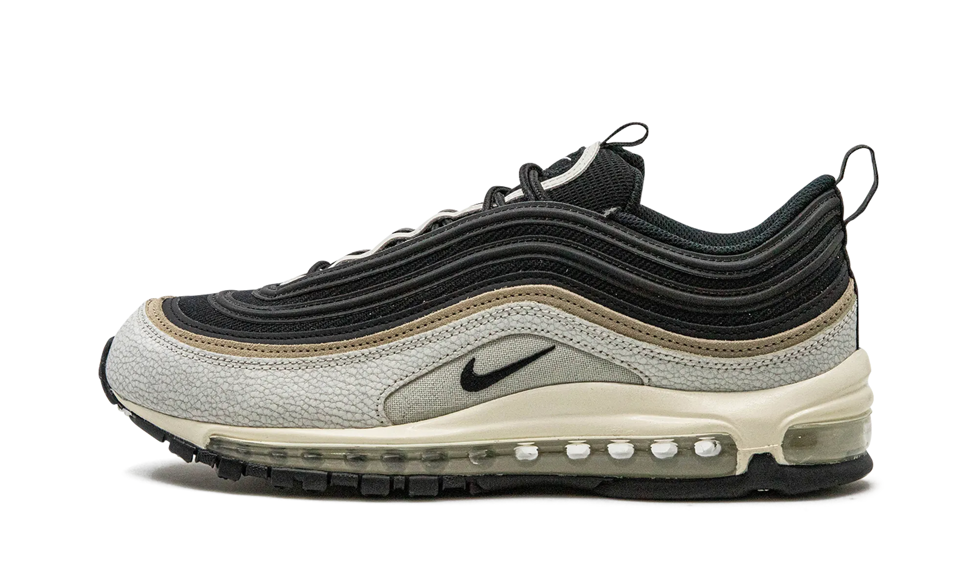 running with a wide toe box ergonomic - design shoes Air Max 97 "Light Bone / Khaki / Black"