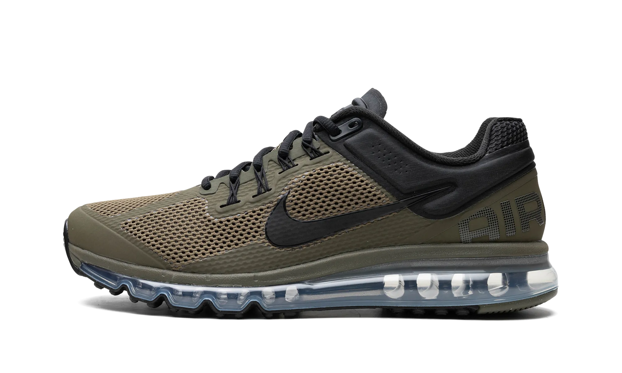 Air Max 2013 "Olive / BlacK" Half - size down antimicrobial upper shoes