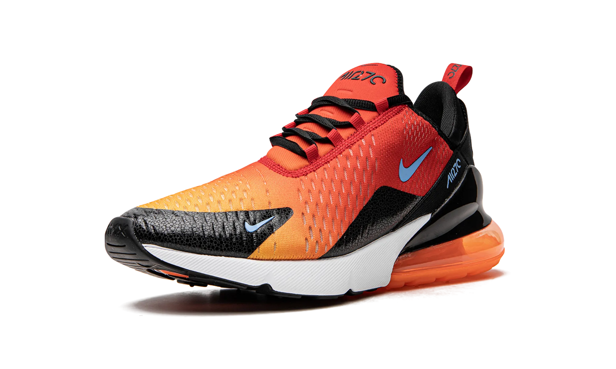 Air Max 270 "Sunset" arch - contouring insoles half - marathoning shoes