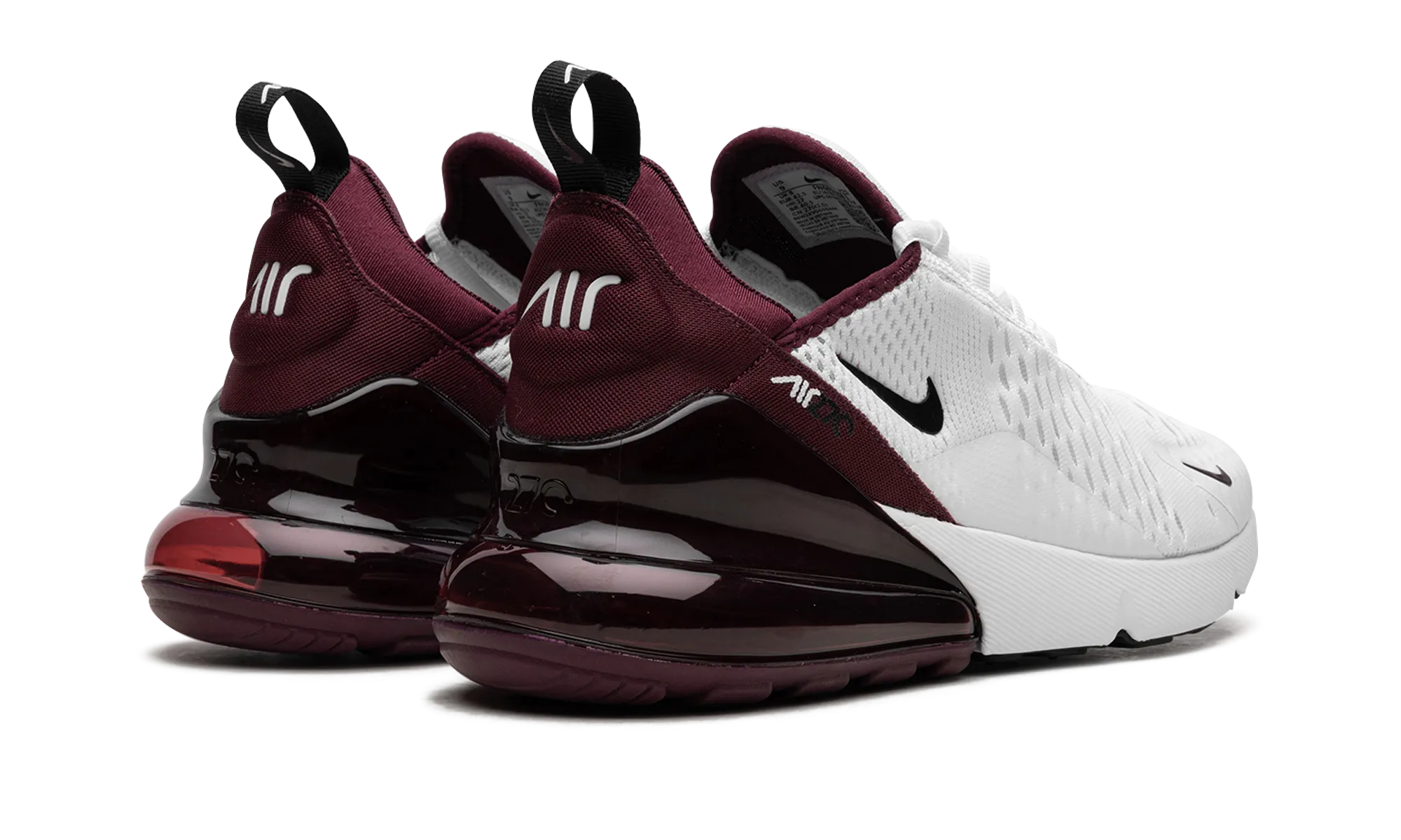 Air Max 270 "Night Maroon" Soft Heel Moisture Wicking Lining