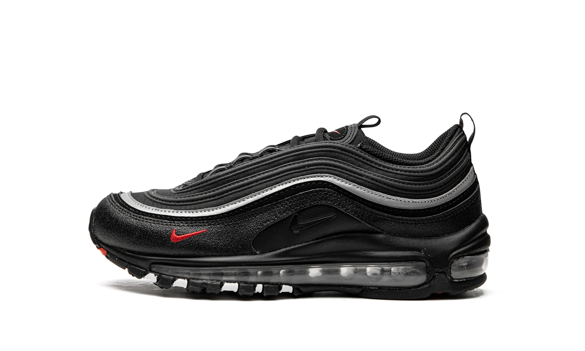 Air Max 97 "Black Silver Red (GS)" endurance - training running shoes
