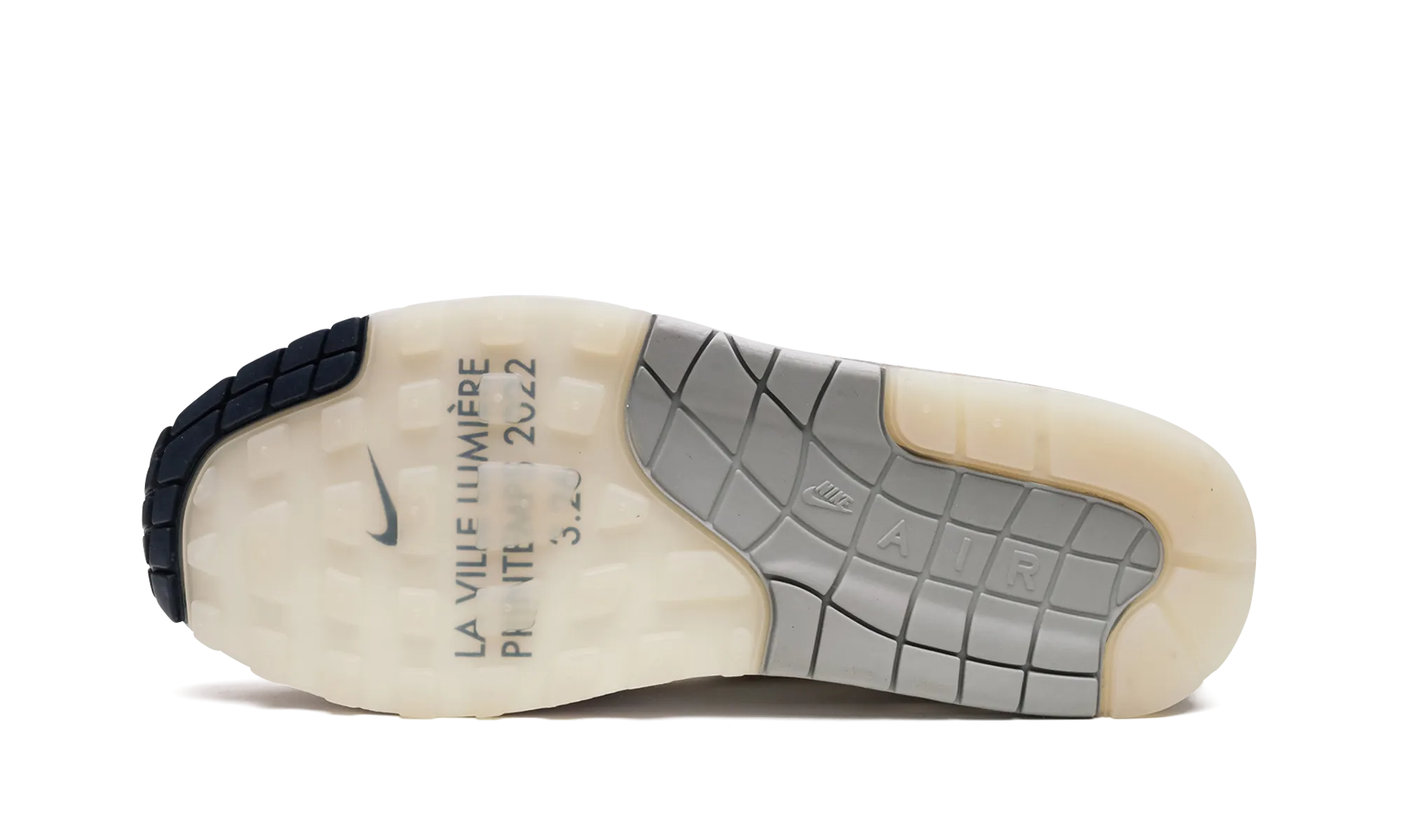 running with a rubber outsole ground contact AIR MAX 1 AMD MNS WMNS "La Ville Lumi??re"