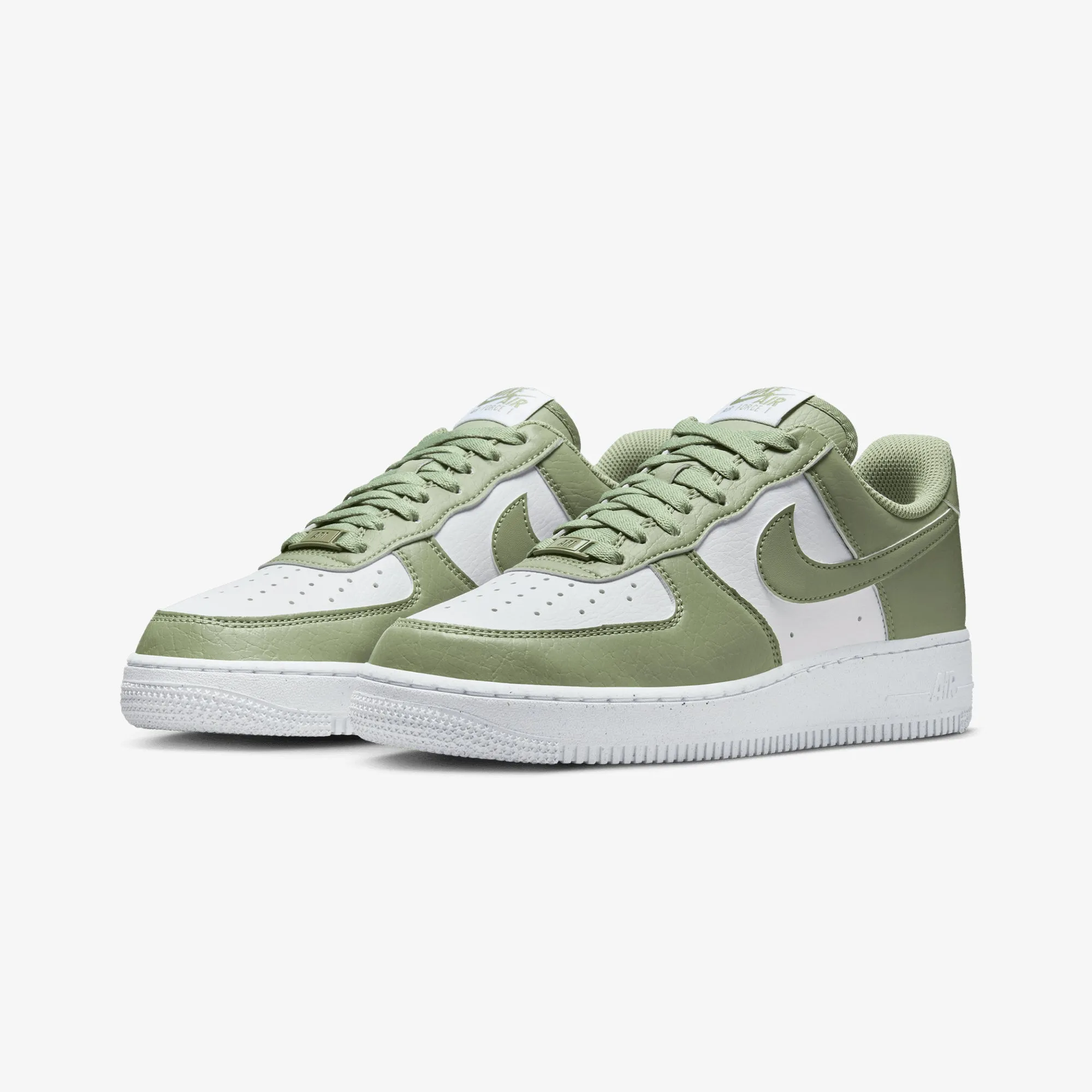 Shock Dispersing Hexagons NIKE | AIR FORCE 1 '07 NEXT NATURE { WHITE/OIL GREEN-WHITE
