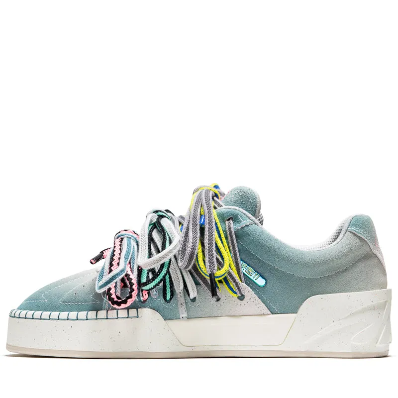 Anta Kai H??l?? Style 'Roots' - Green/Gray Lightweight Support Sockliner Contouring