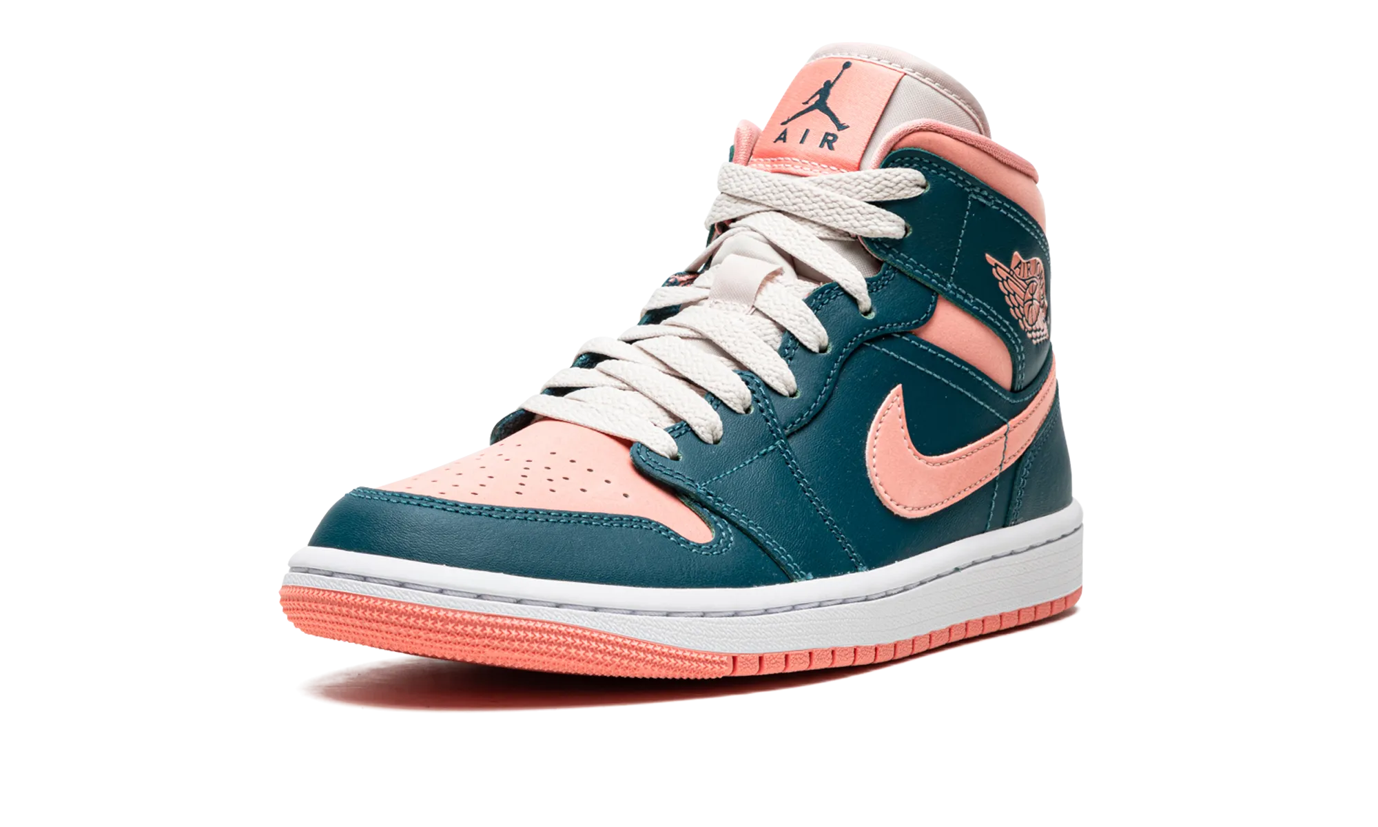AIR JORDAN 1 MID WMNS "Dark Teal Green" slim cut Fitness Footwear