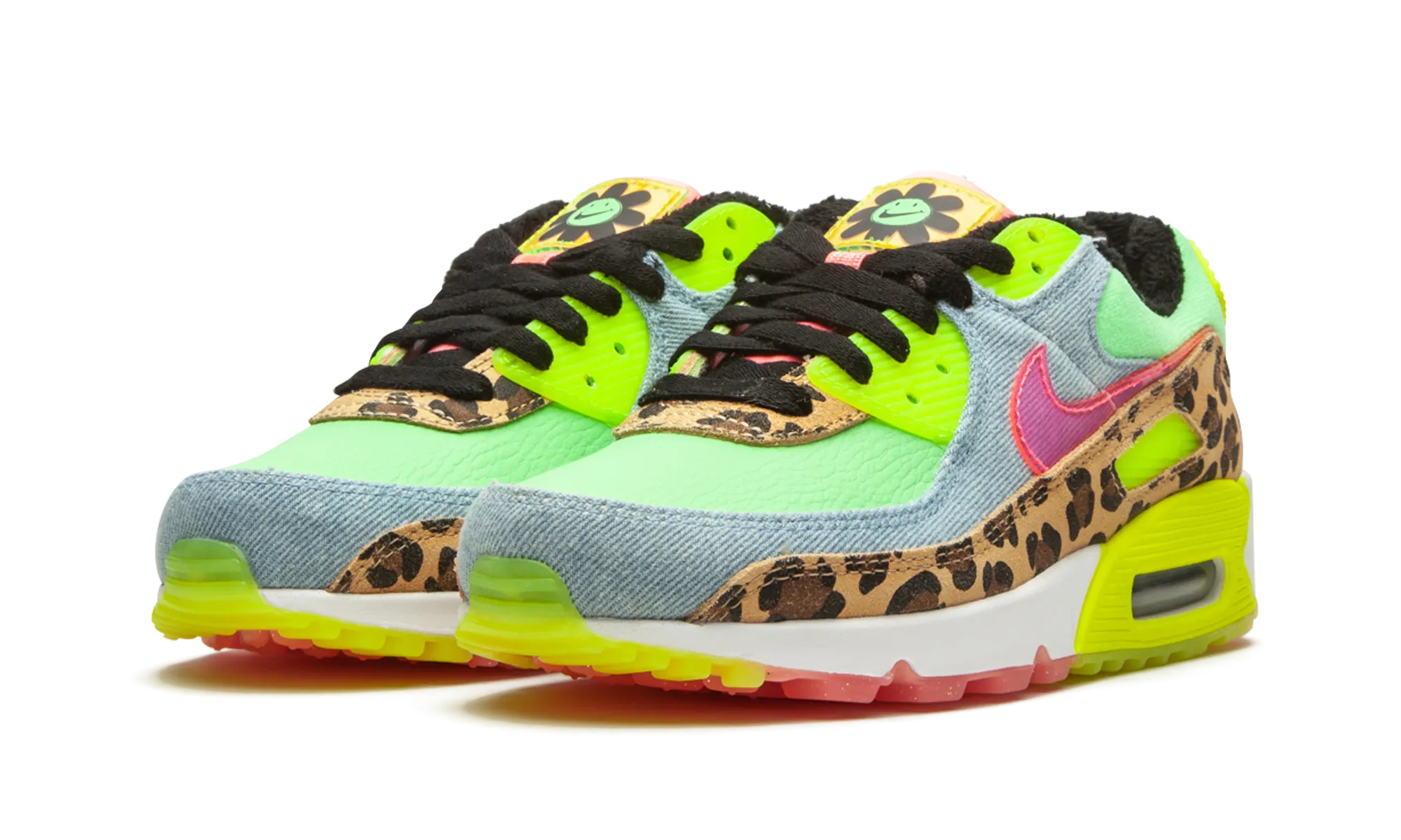 fast - paced - runner W Air Max 90 LX "Denim Leopard Print"