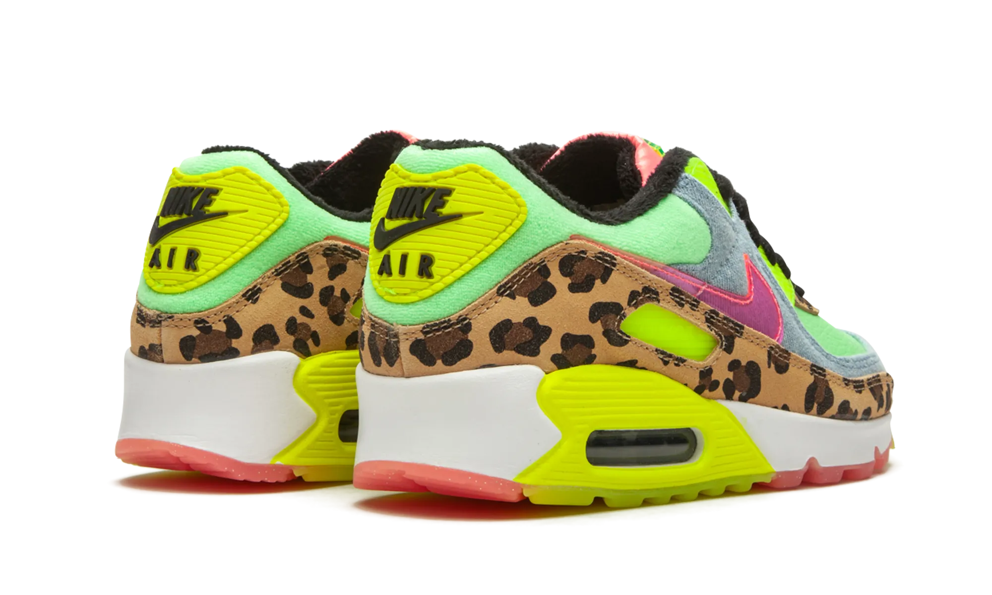 running for a way to stay focused W Air Max 90 LX "Denim Leopard Print"