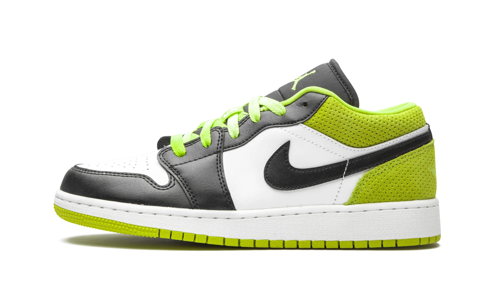 Supportive Feel Air Jordan 1 Low SE GS "Black Cyber"