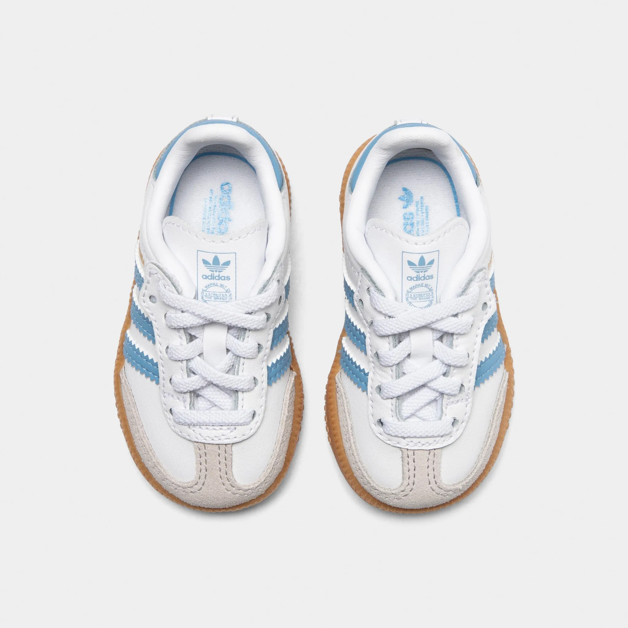 adidas Infants' Samba OG White / Ash Blue - Gum Compact Form Compression Activated Fit