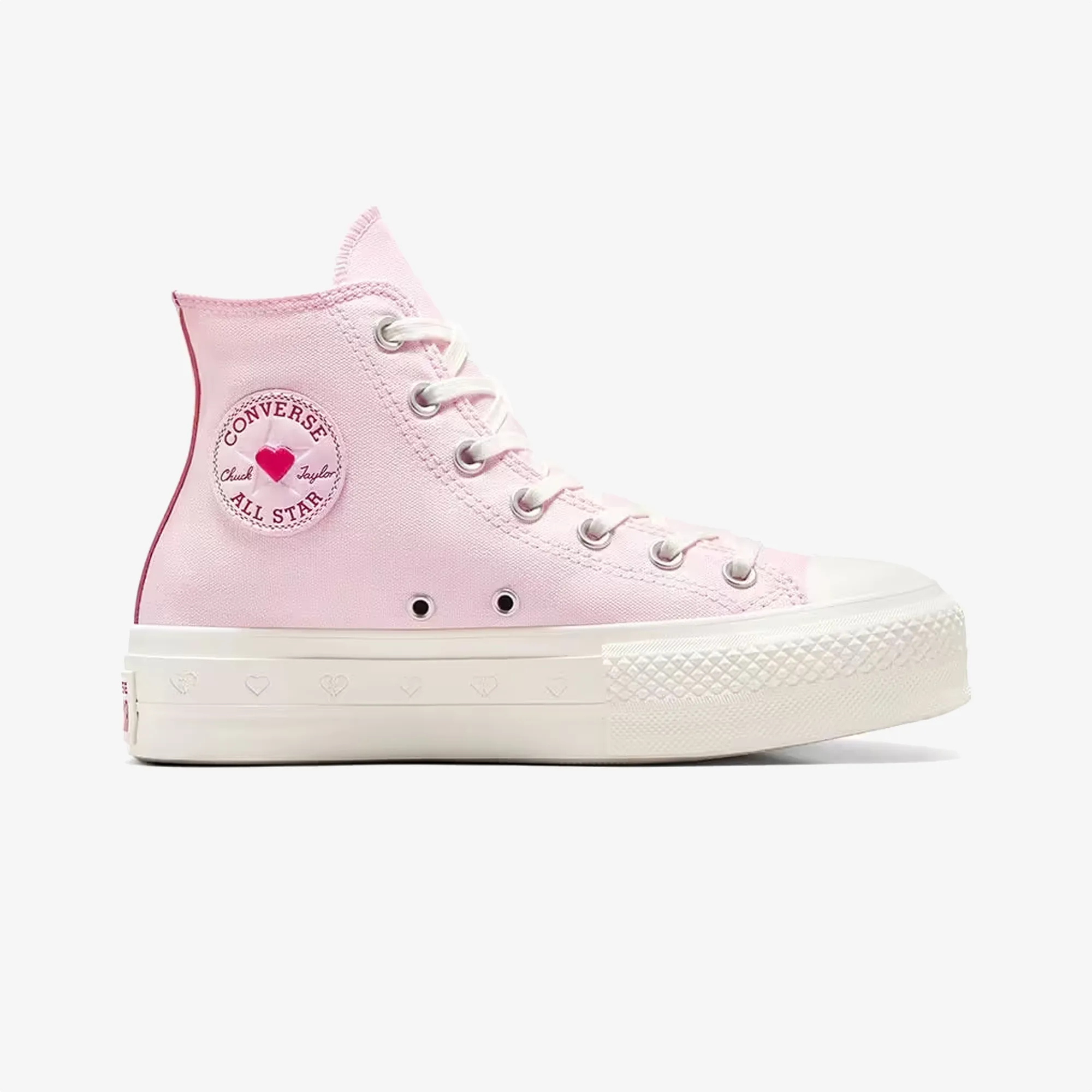 Converse | CHUCK TAYLOR ALL STAR LIFT PLATFORM HEARTS { PINK Heat Resistant Midsole