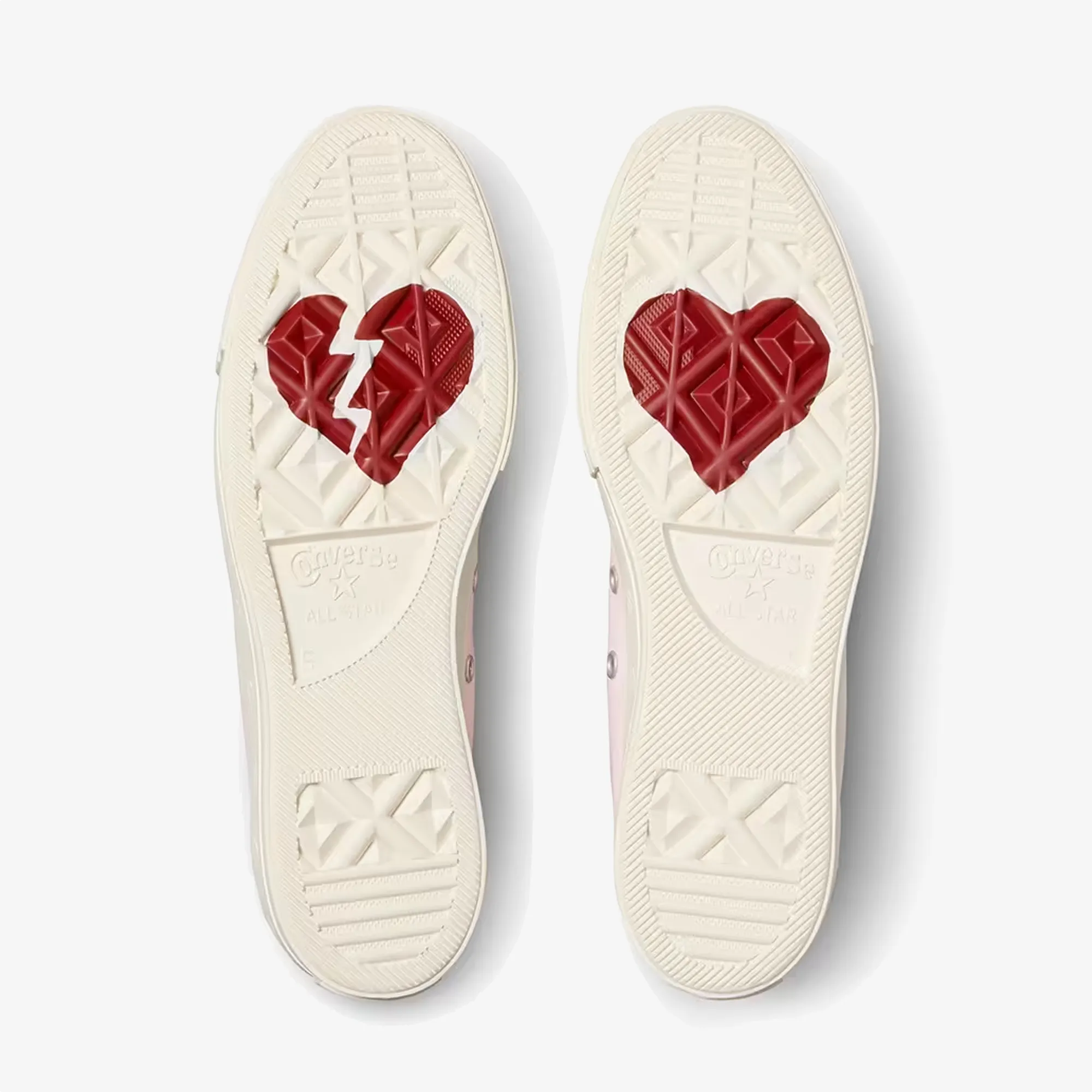 Converse | CHUCK TAYLOR ALL STAR LIFT PLATFORM HEARTS { PINK Trendy Smooth Fit