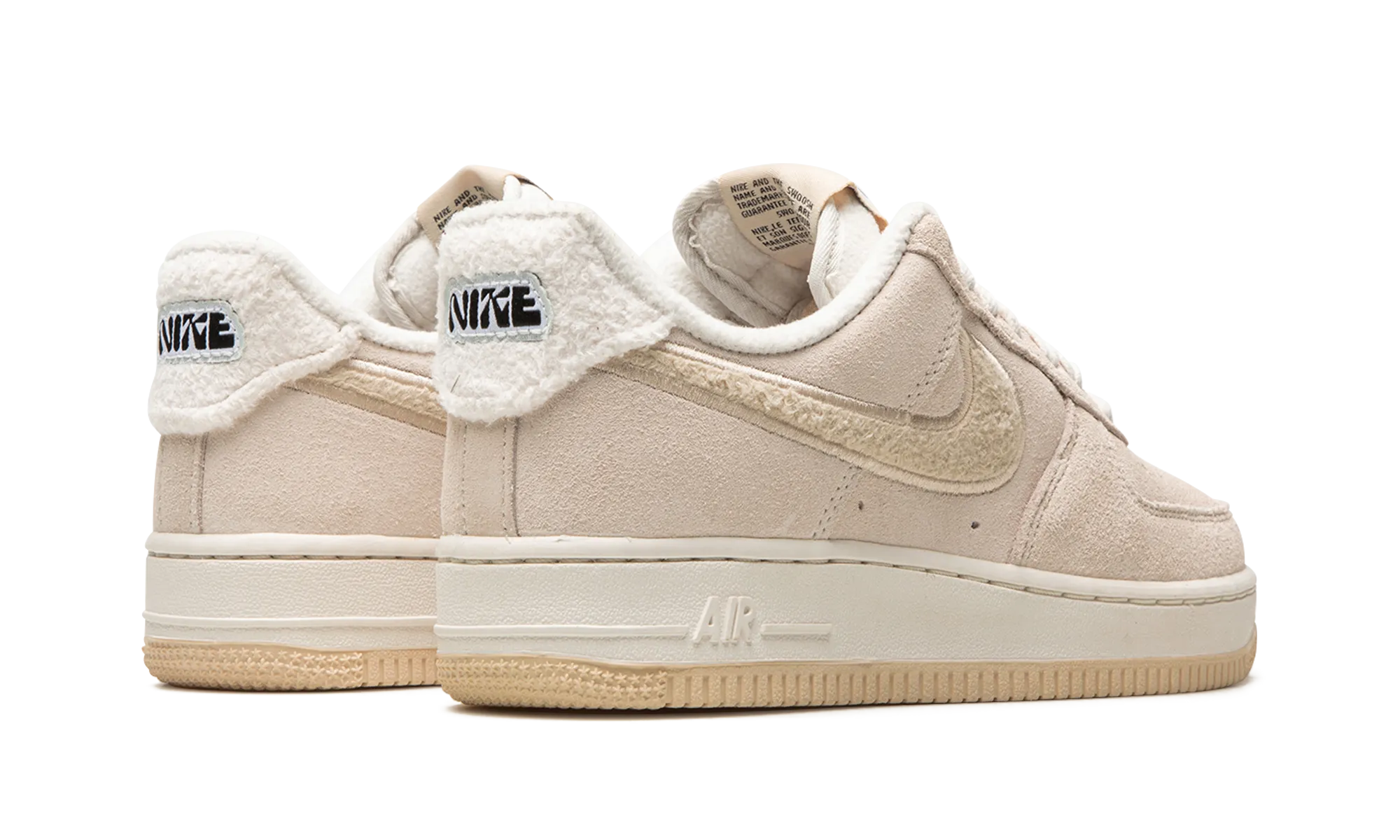 Snug Fit Performance Free Ride AIR FORCE 1 '07 SE MNS WMNS "Phantom / Sanddrift Fleece"