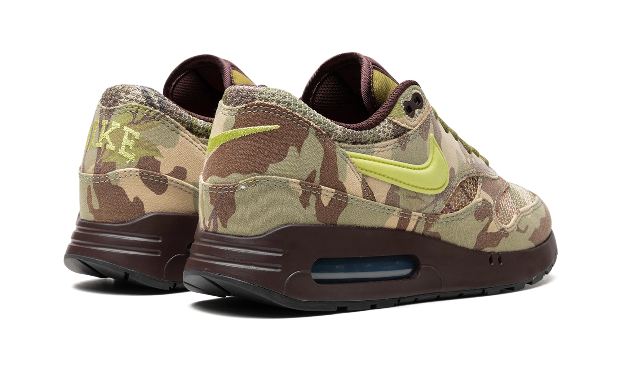 running in bumpy tracks shoes foot - mobility running shoes Air Max 1 "Camo"